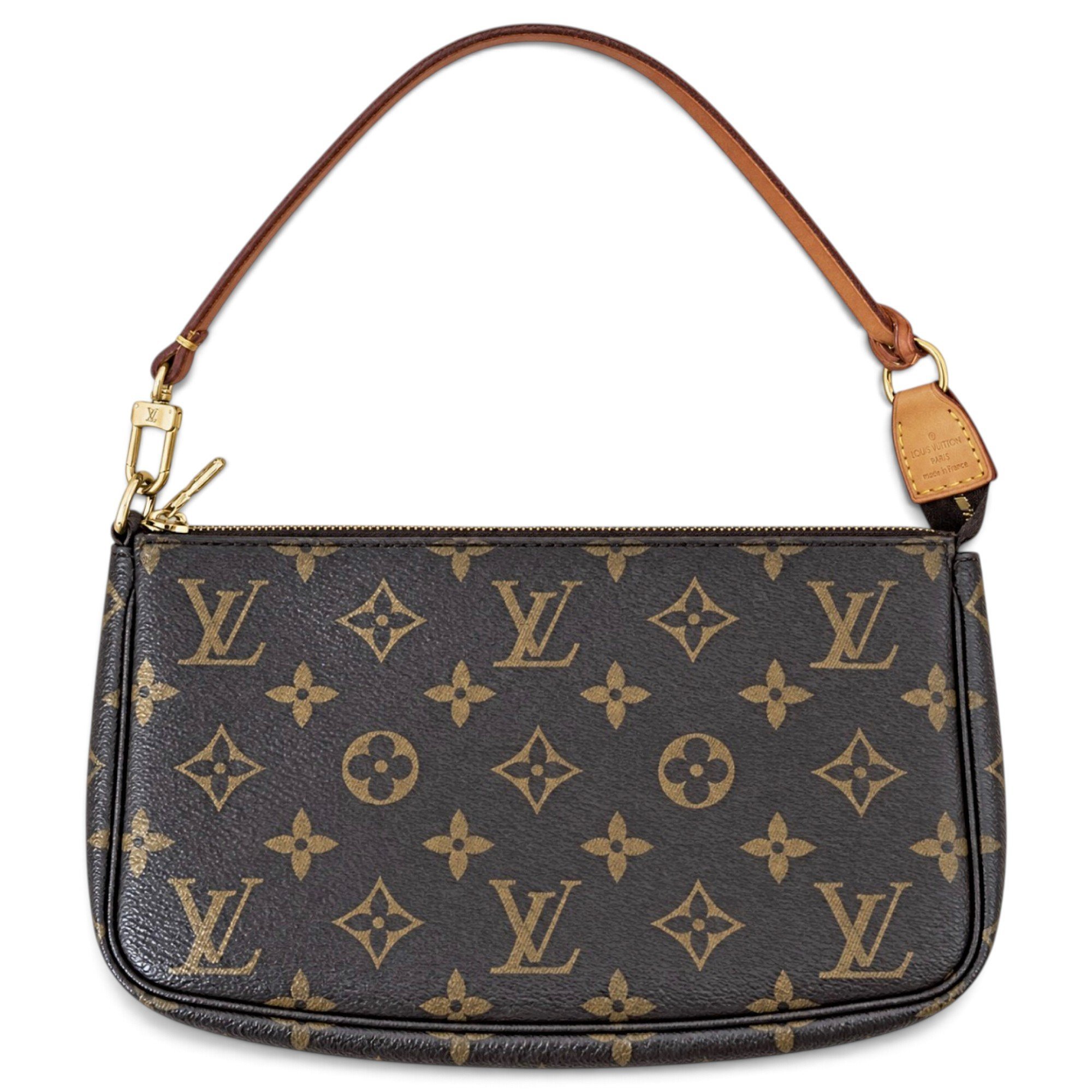 Leather clutch bag