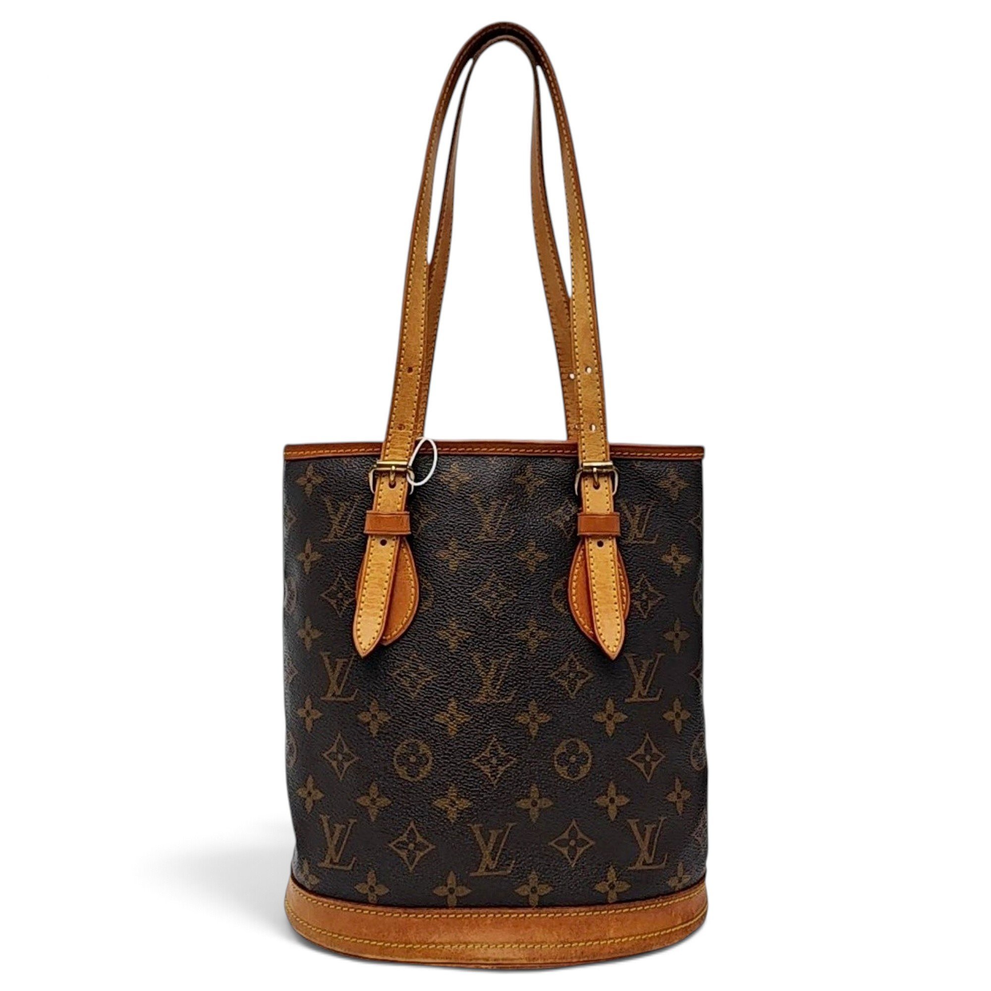 Bucket leather handbag
