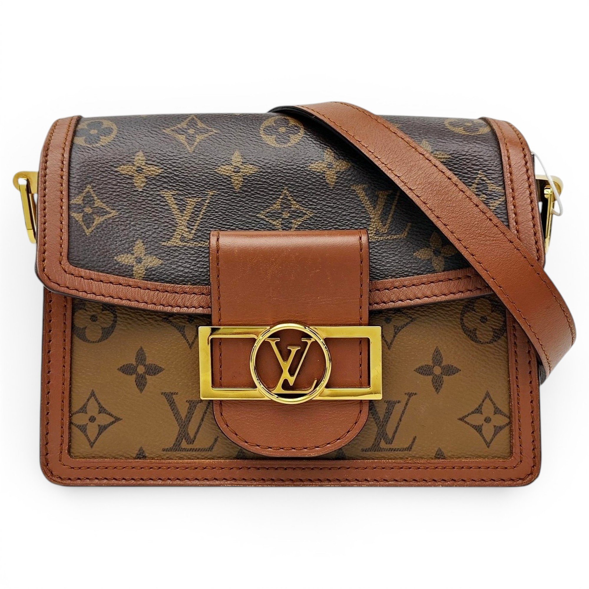 Dauphine leather handbag