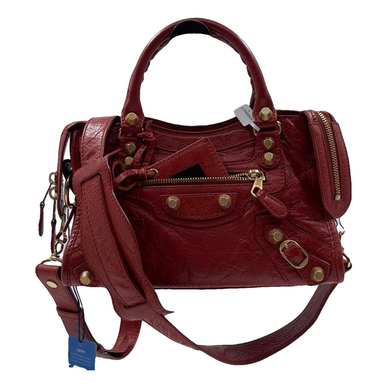 City leather crossbody bag