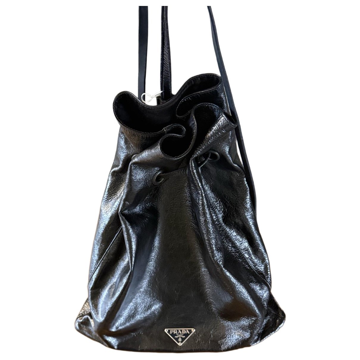 Leather backpack