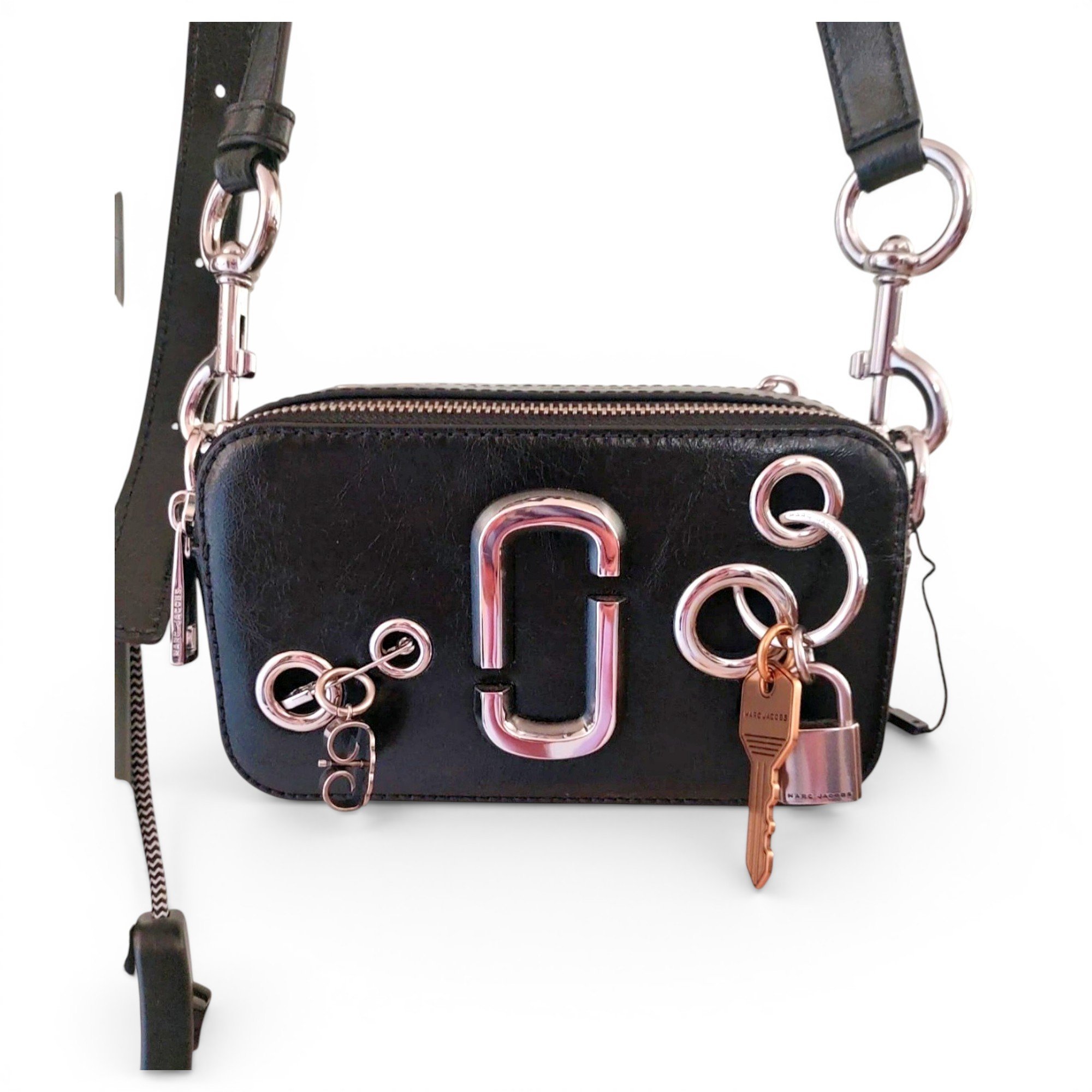 Snapshot leather crossbody bag