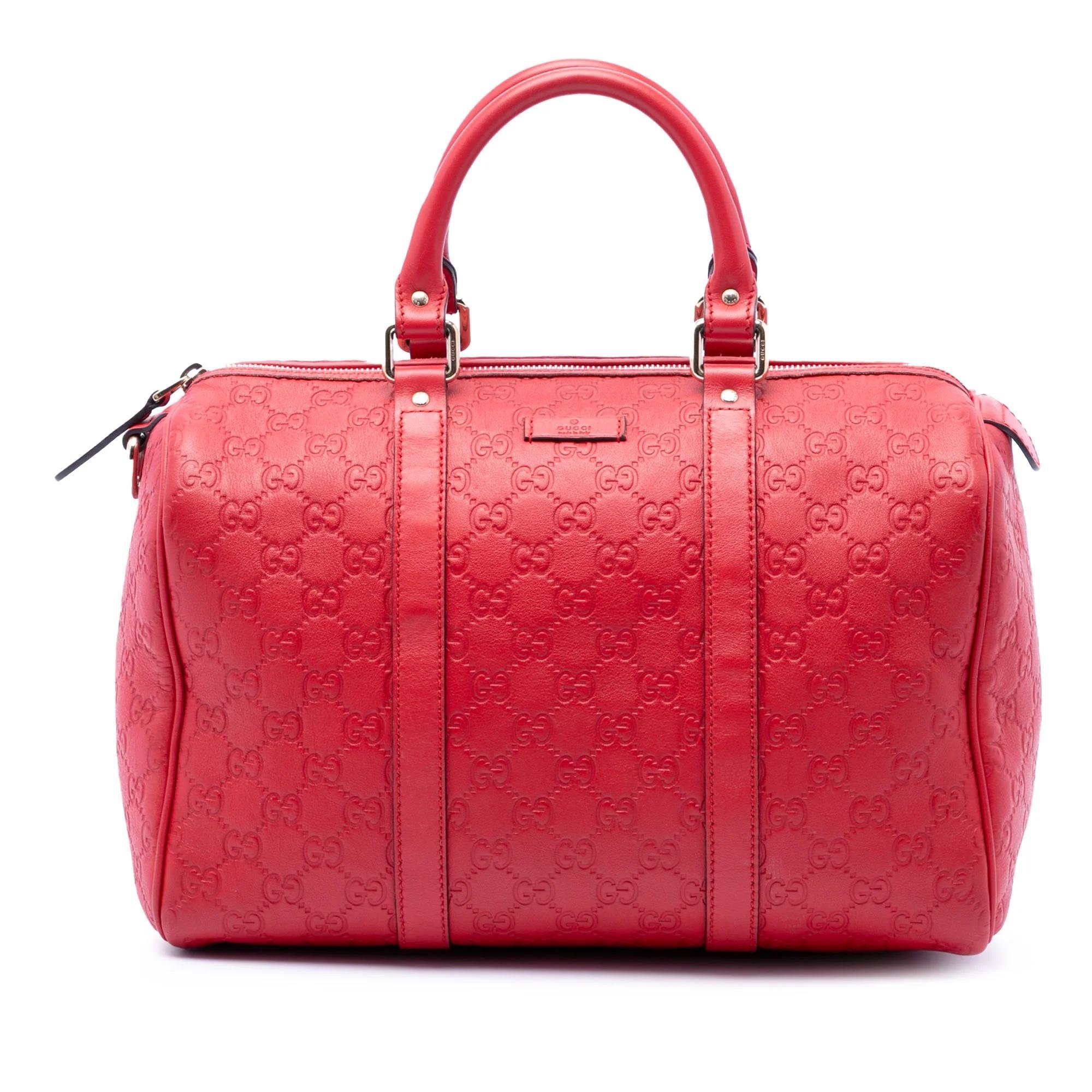 Boston leather handbag