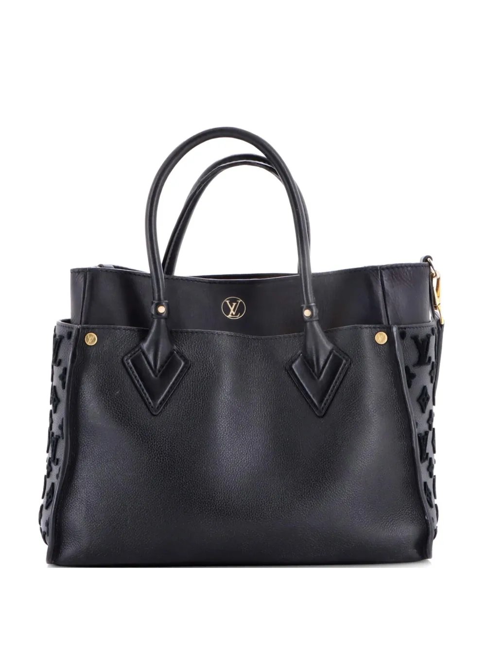 On My Side Monogram Tuffetage Leather MM tote bag