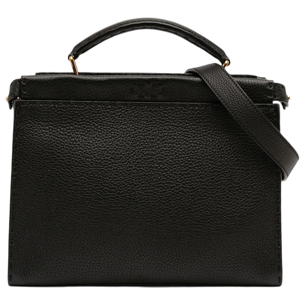 Peekaboo leather satchel