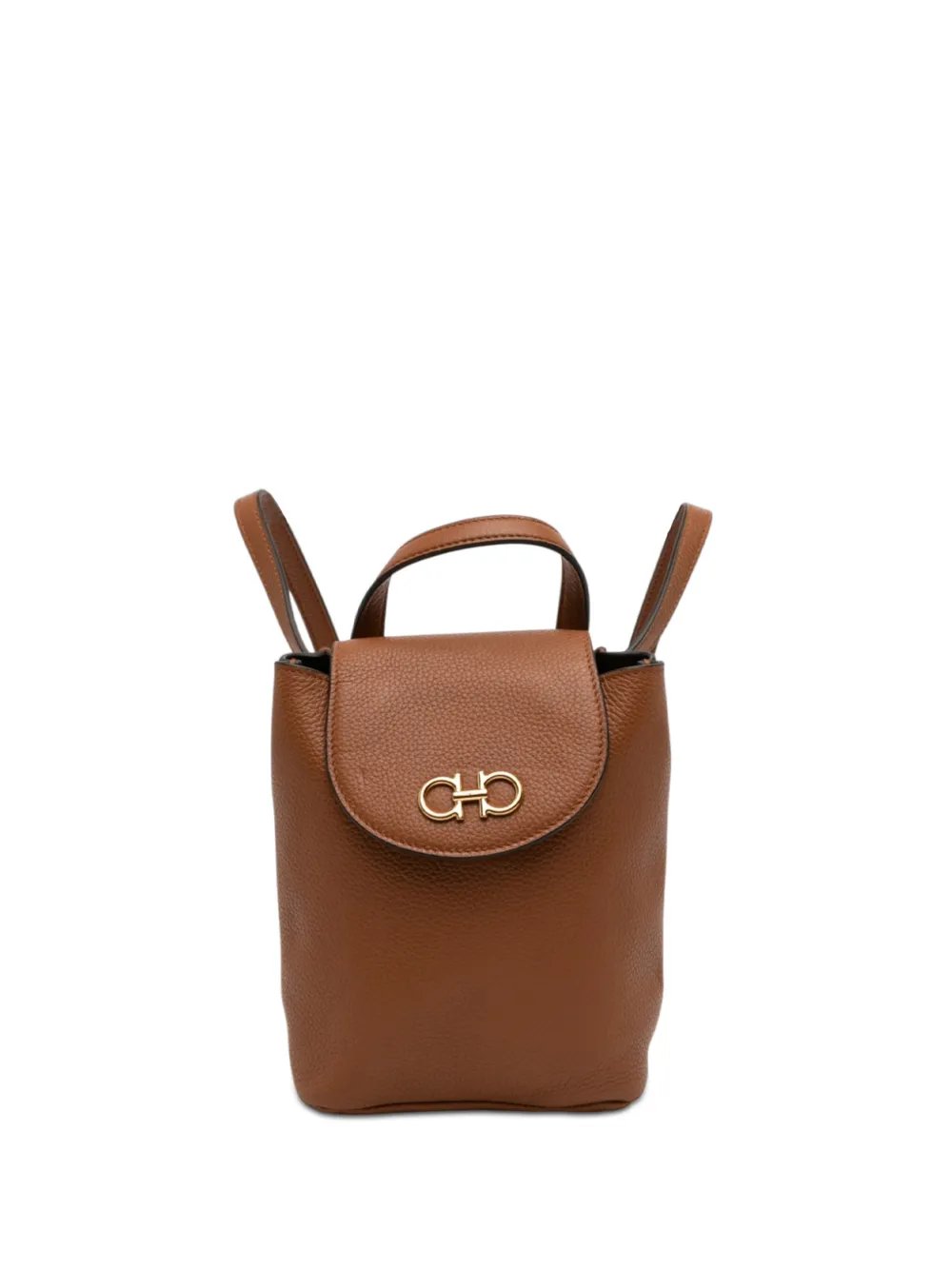 2022 Mini Leather Double Gancini backpack