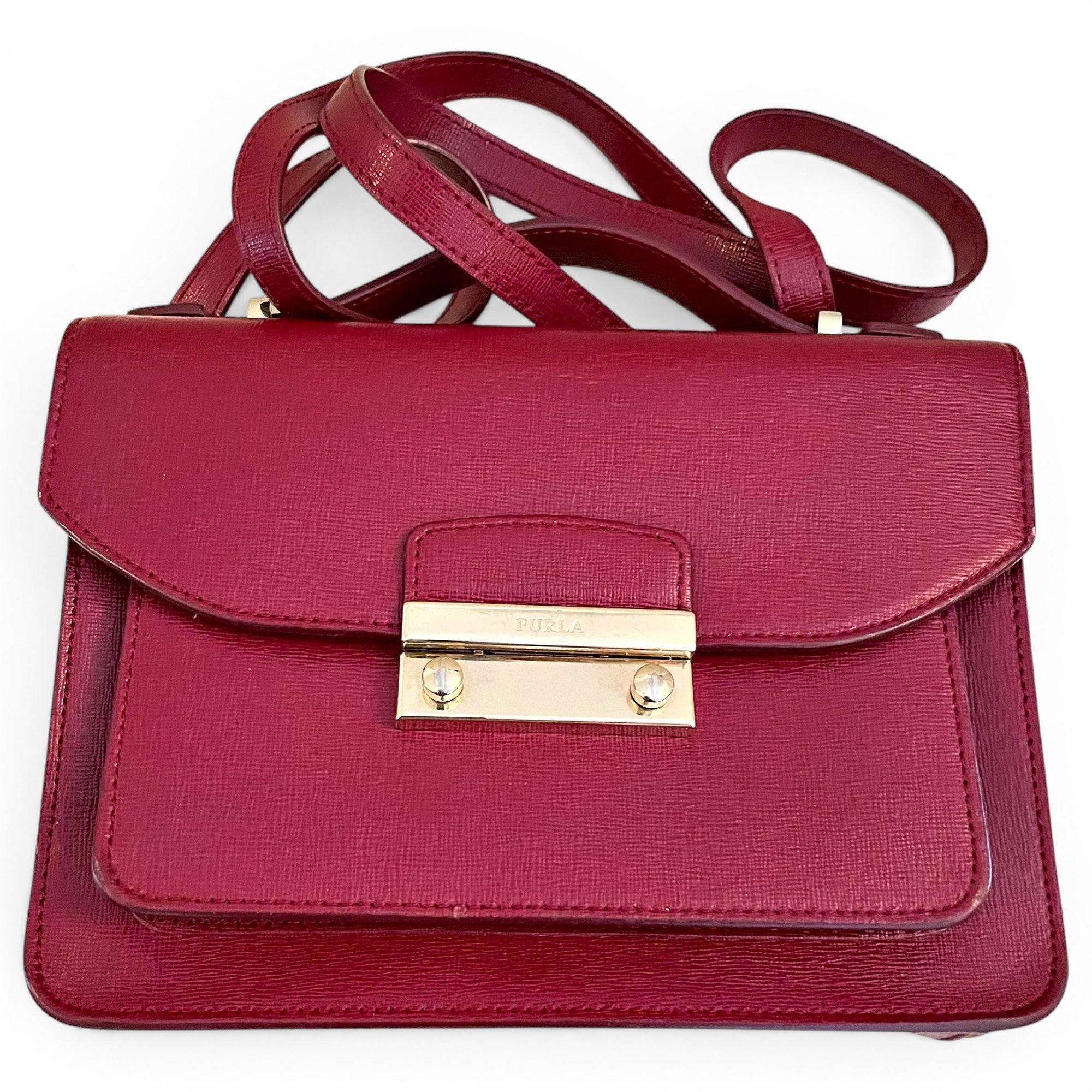 Metropolis leather crossbody bag