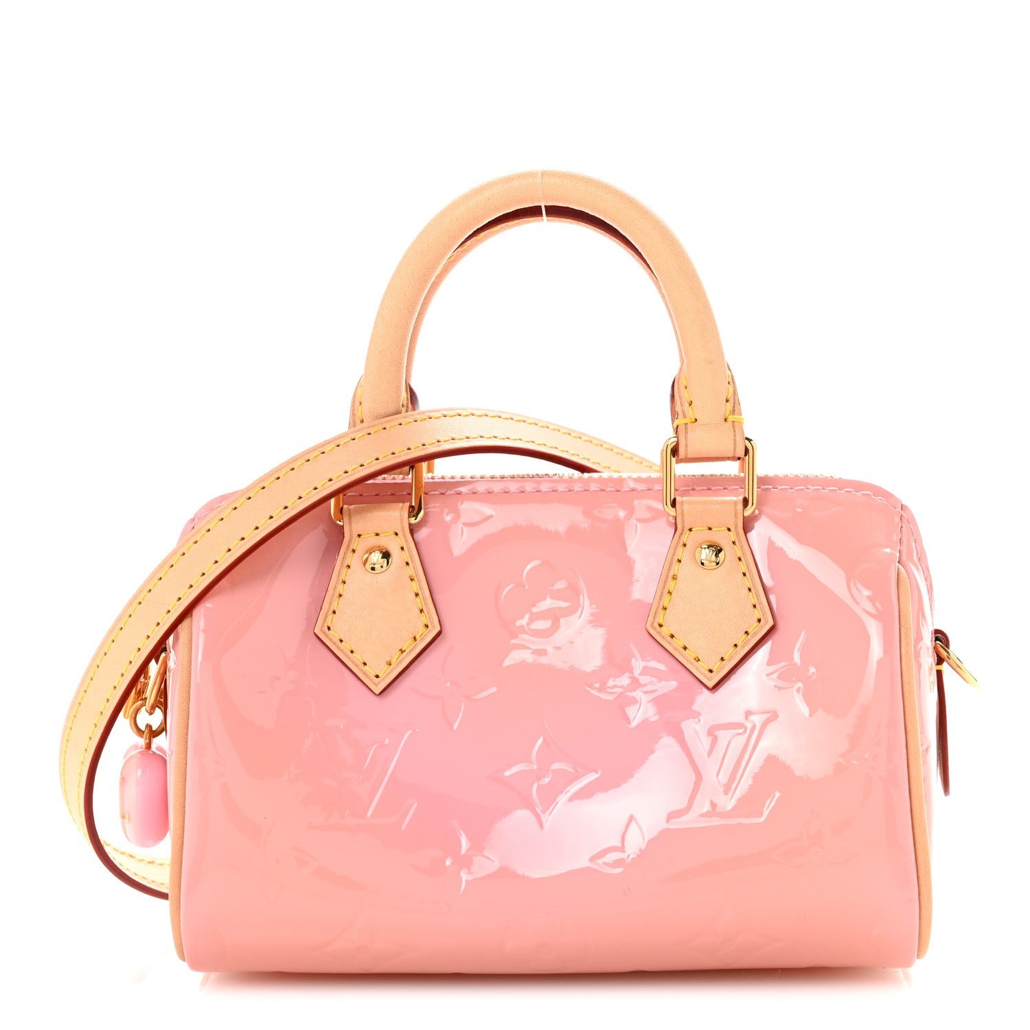 Louis Vuitton Louis Vuitton Vernis Monogram Nano Speedy Mochi Pink
