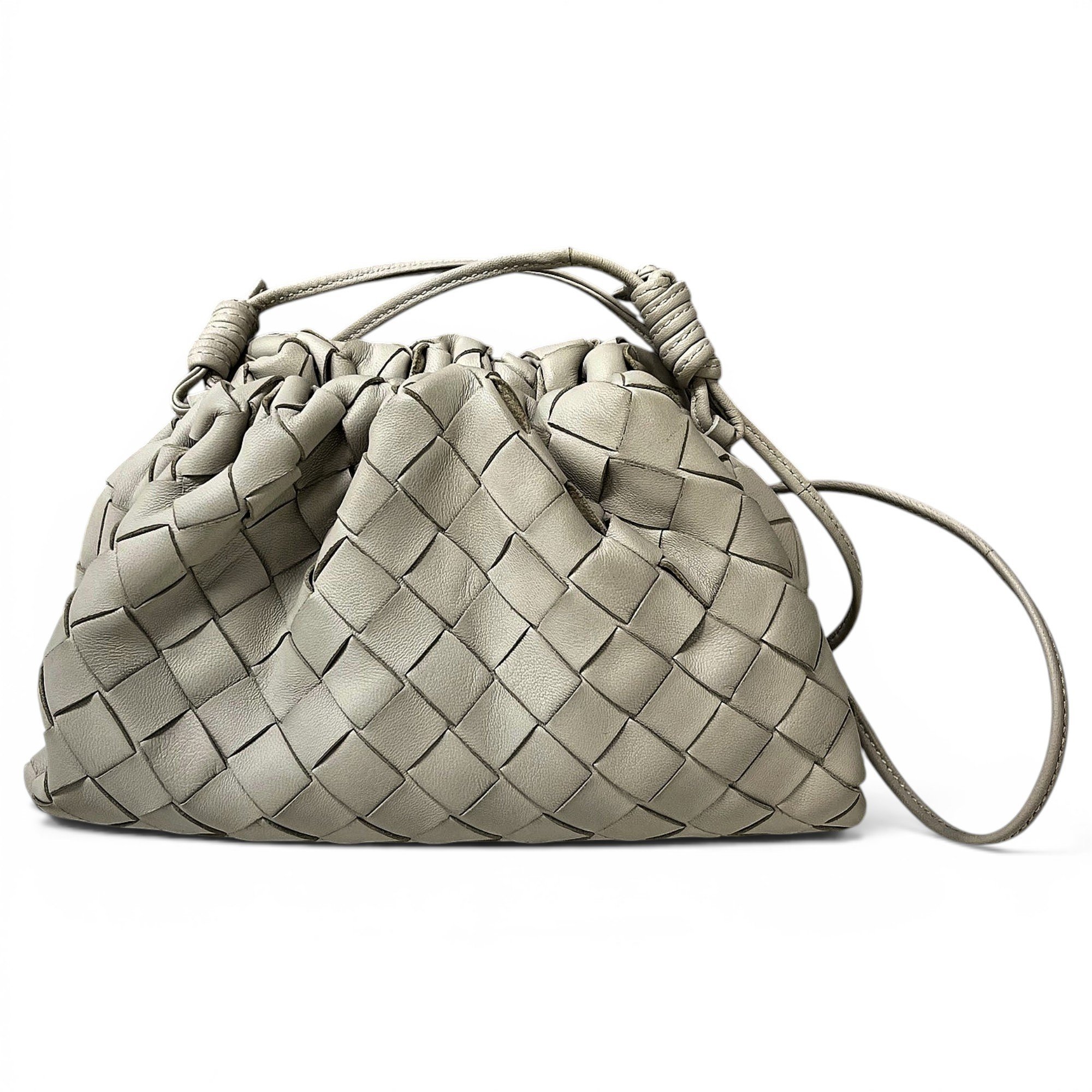 Pouch leather handbag