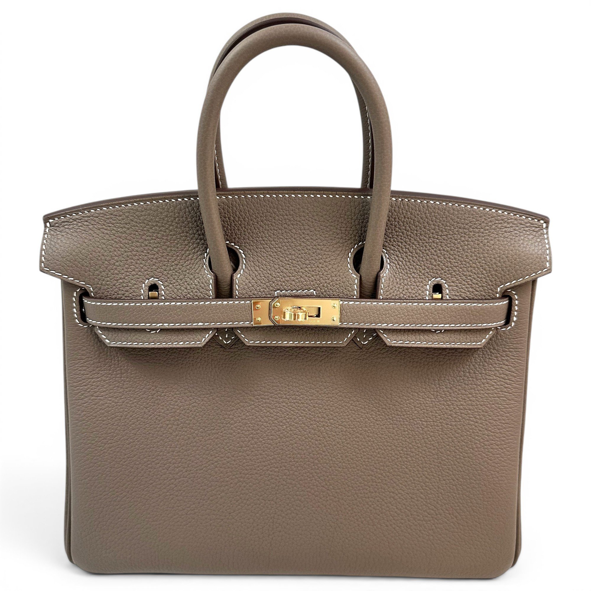 Birkin 25 leather handbag