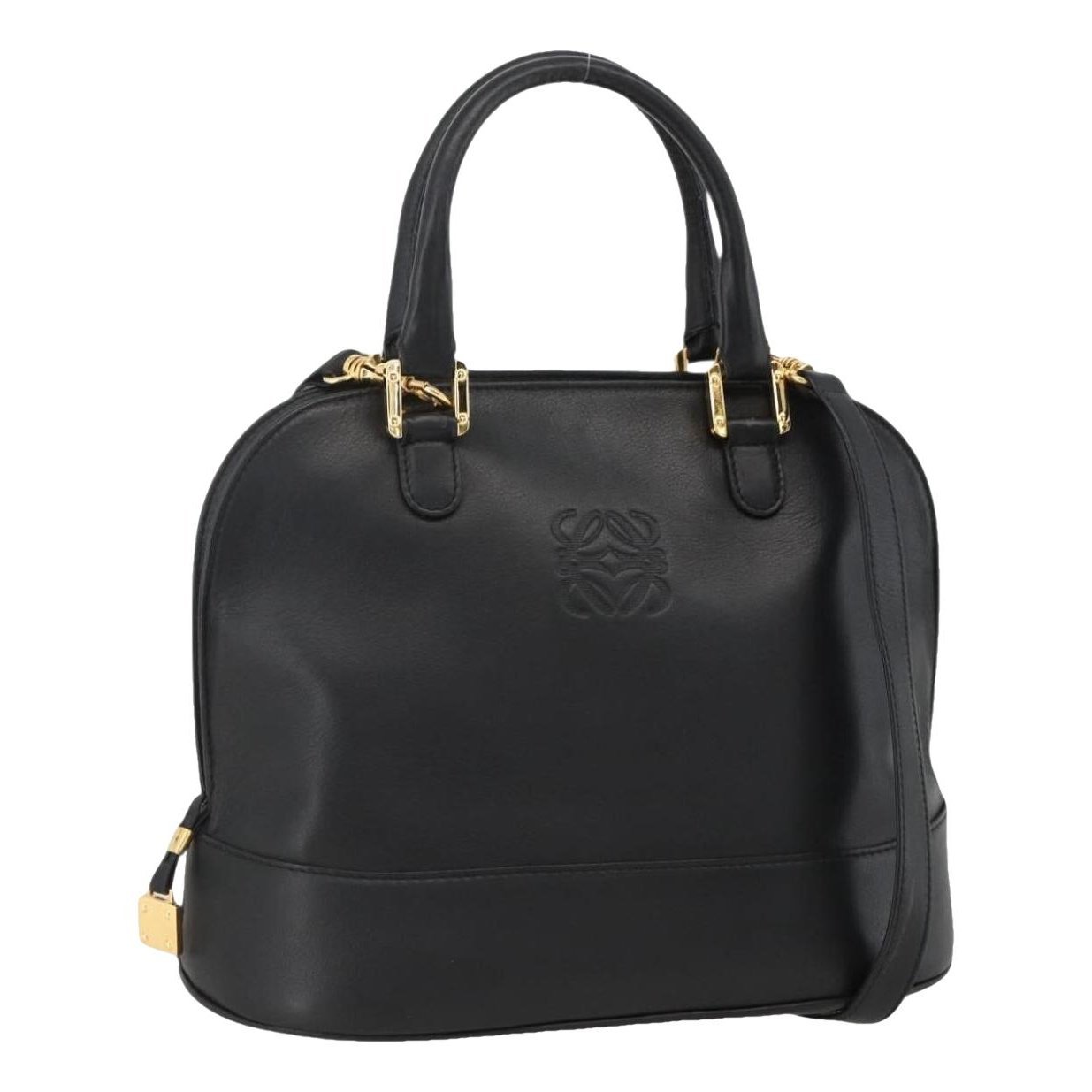 Anagram leather handbag