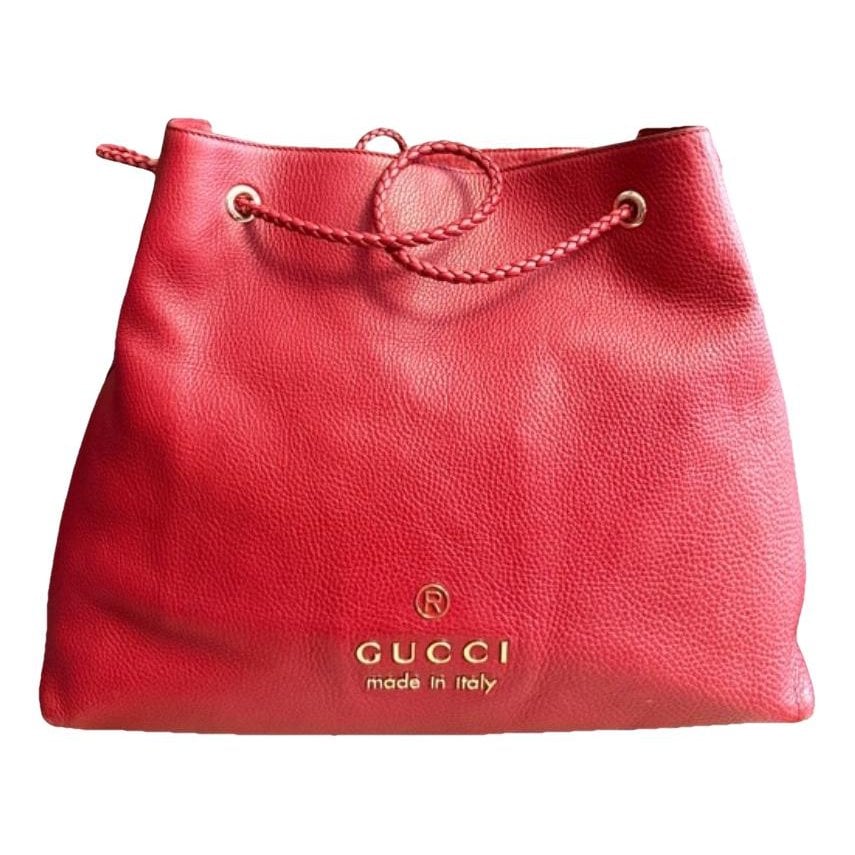 Leather tote