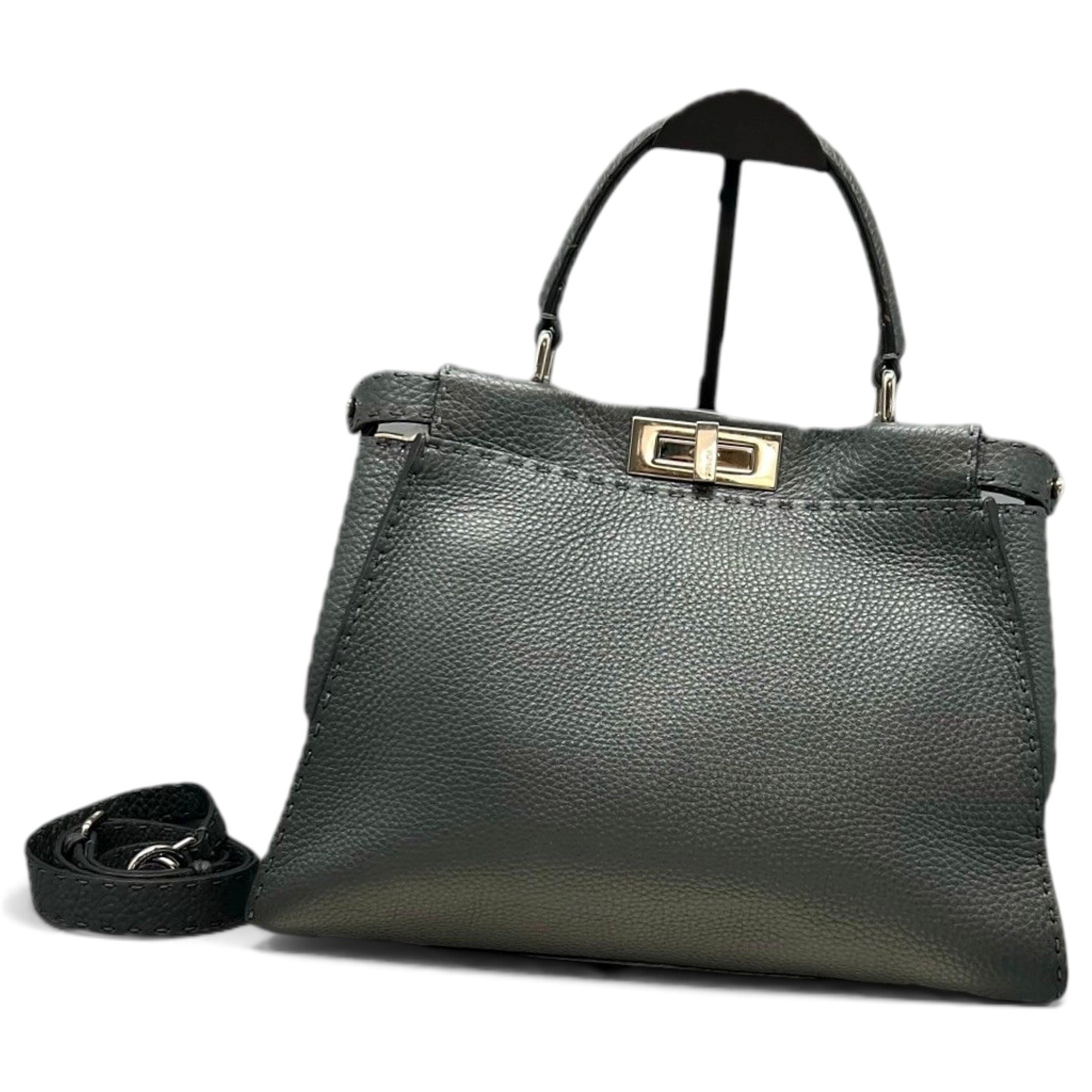 Peekaboo leather handbag
