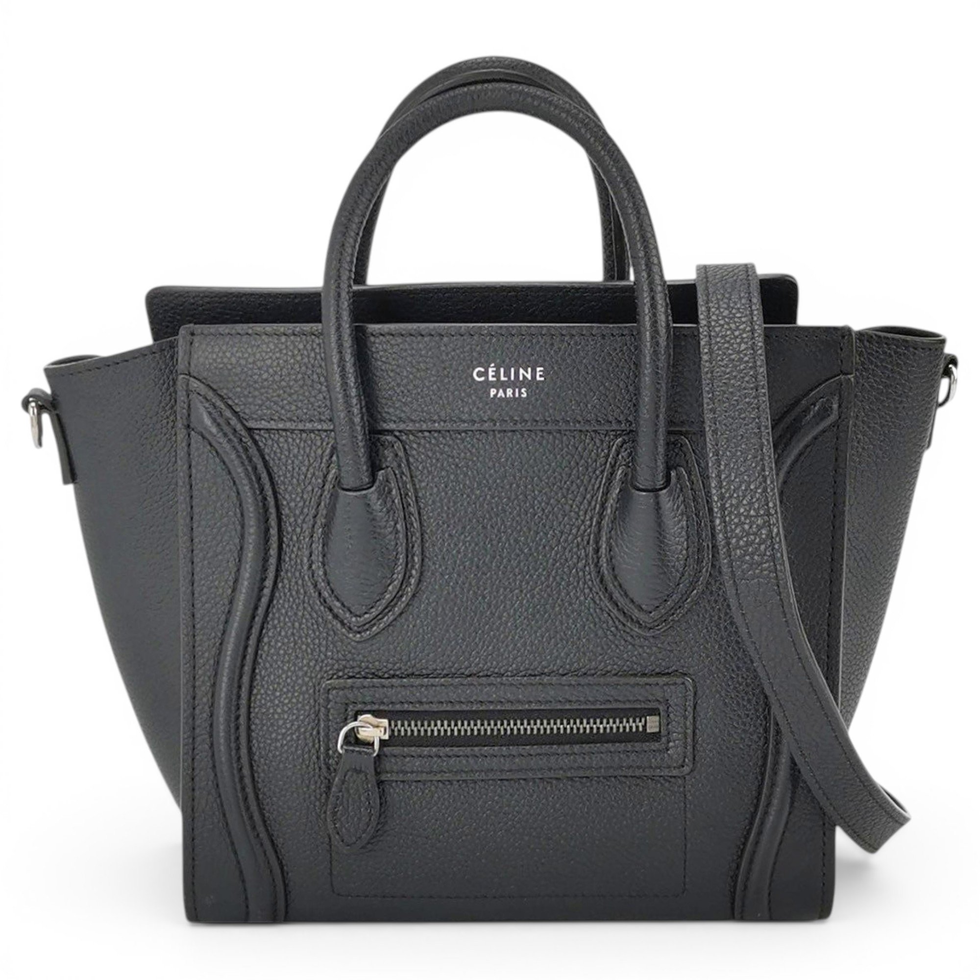 Celine Nano Luggage leather handbag