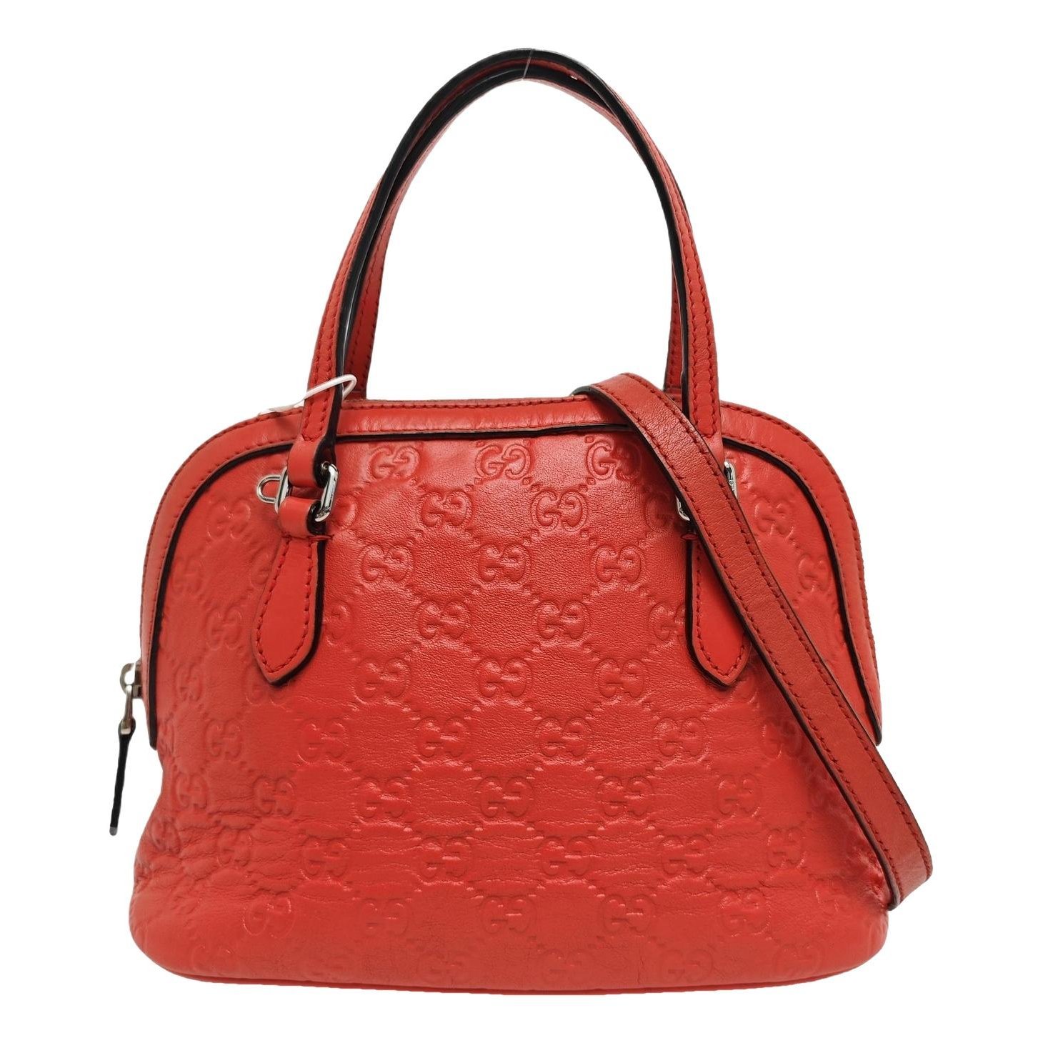 Ophidia Dome leather handbag