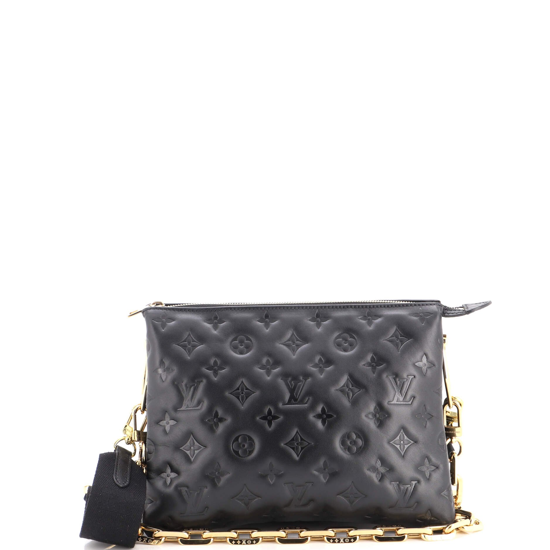 Coussin Bag Monogram Embossed Lambskin PM