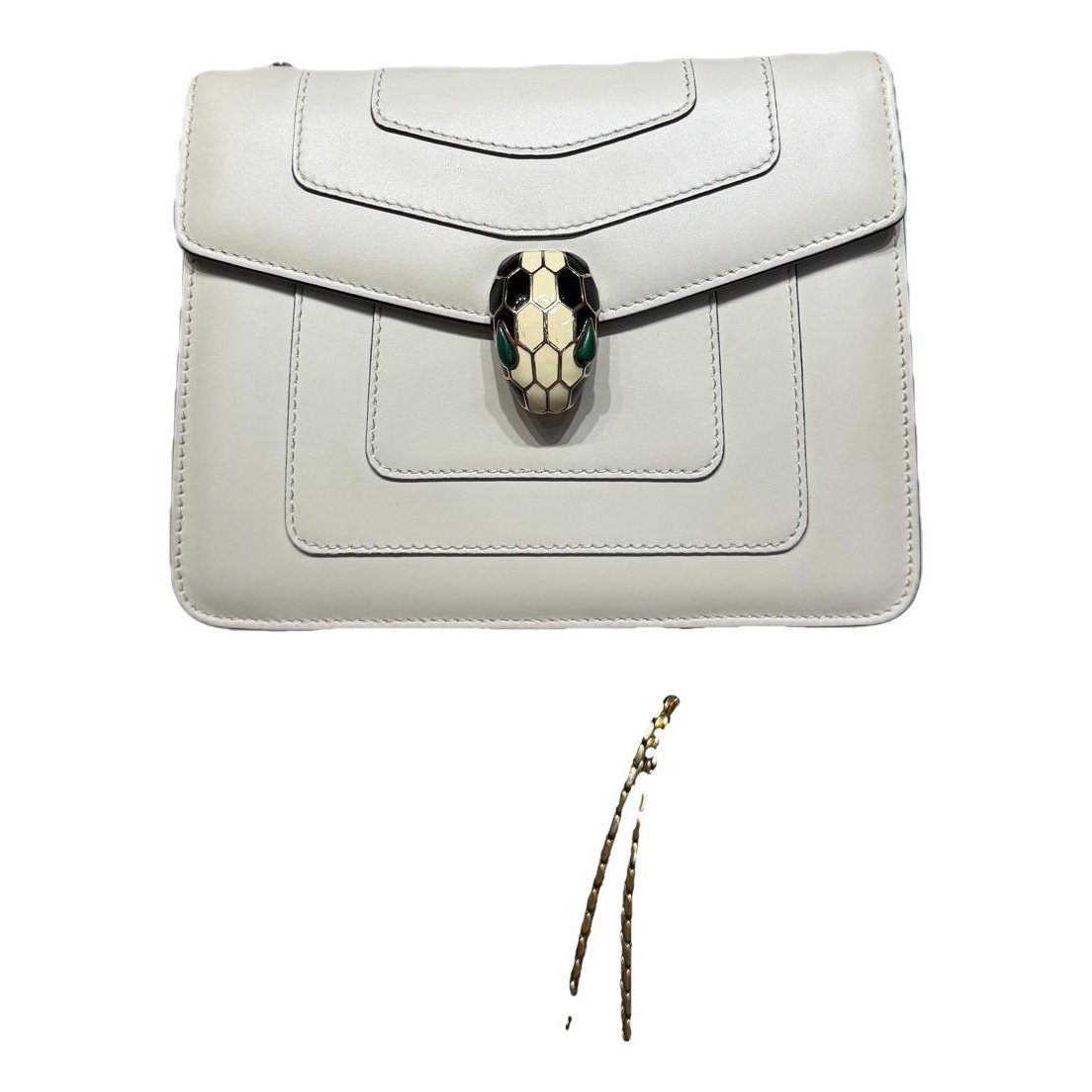 Serpenti leather handbag