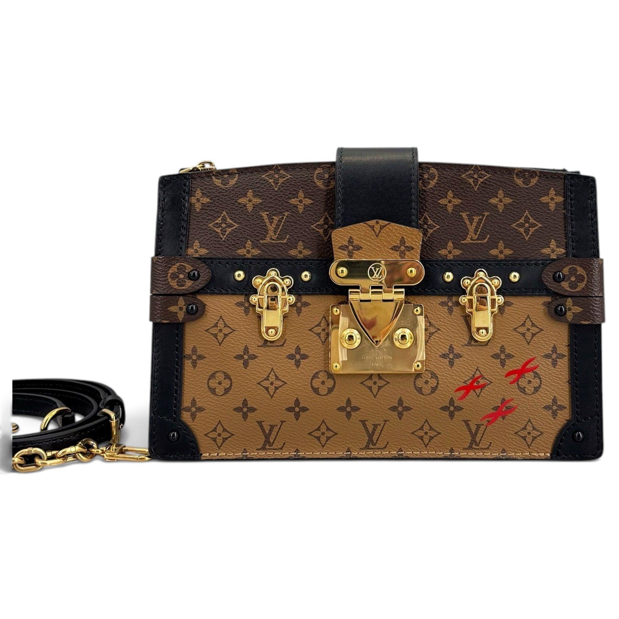Pochette Trunk leather crossbody bag