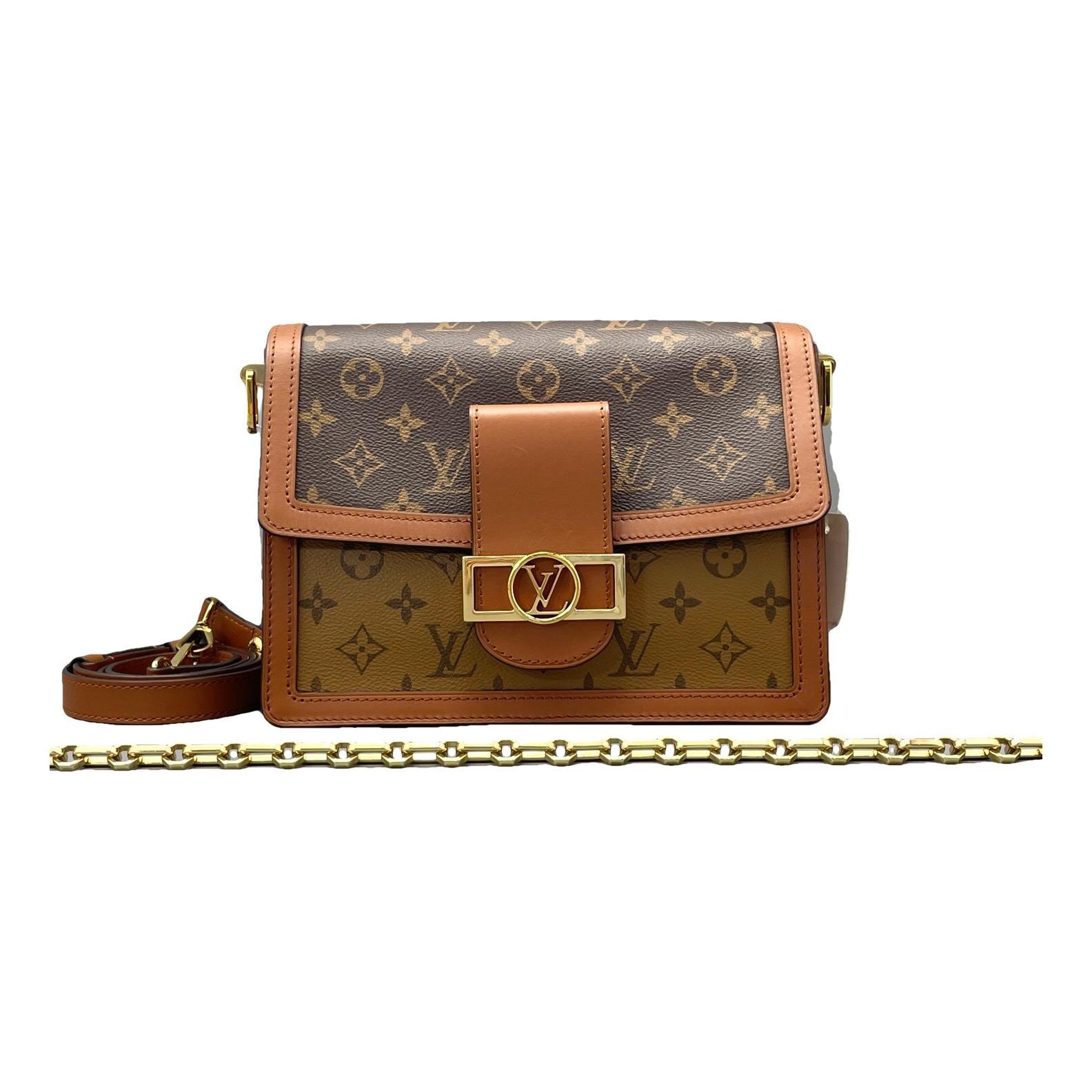 Dauphine leather handbag