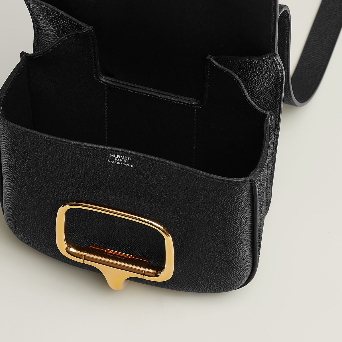 Noir Bolsa Hermès Della Cavalleria Míni II