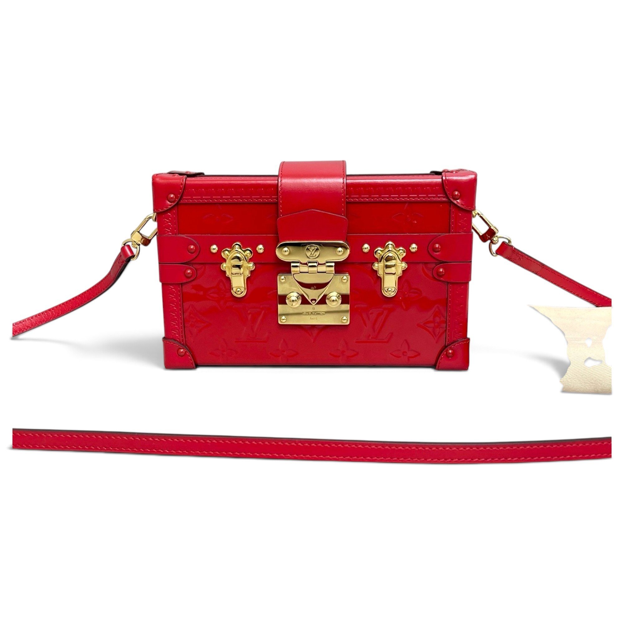Louis Vuitton Petite Malle patent leather crossbody bag