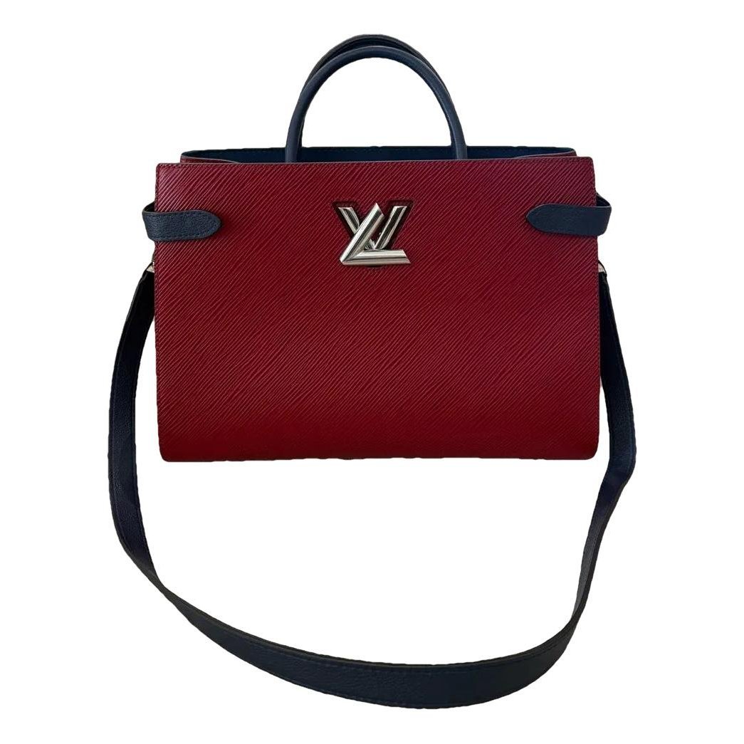 Twist leather tote