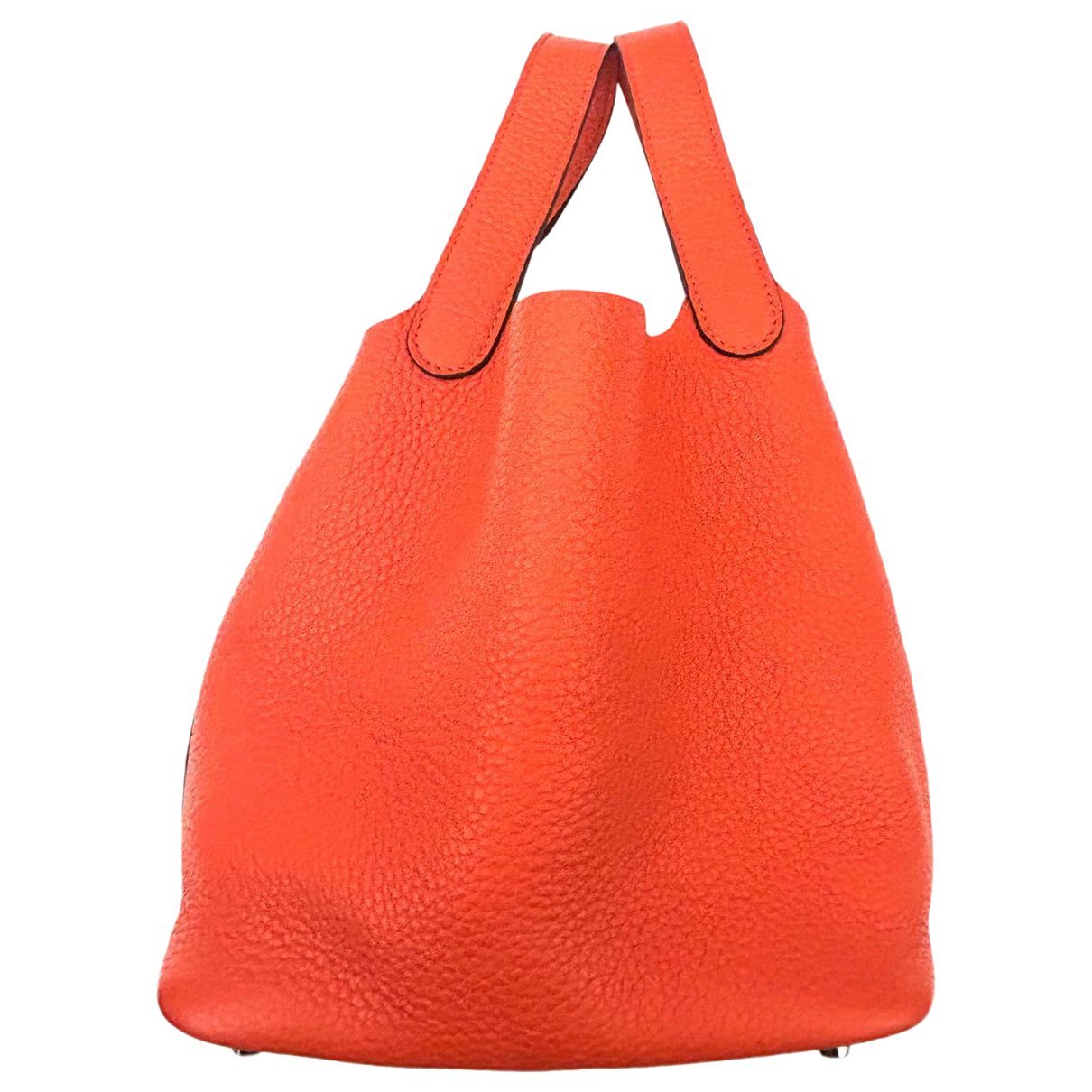 Picotin leather tote