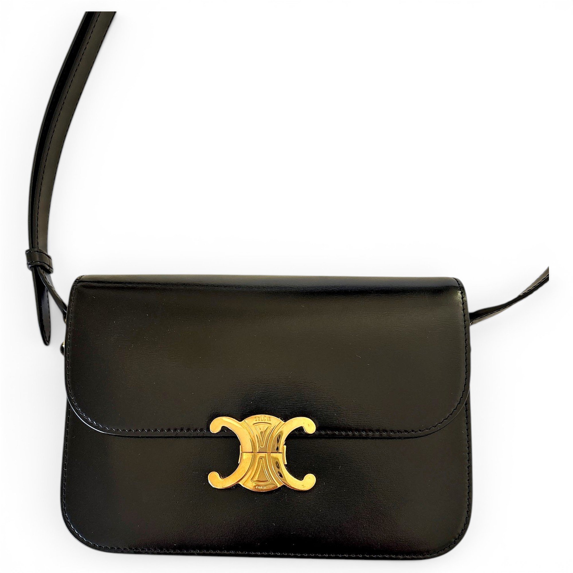 Triomphe leather handbag