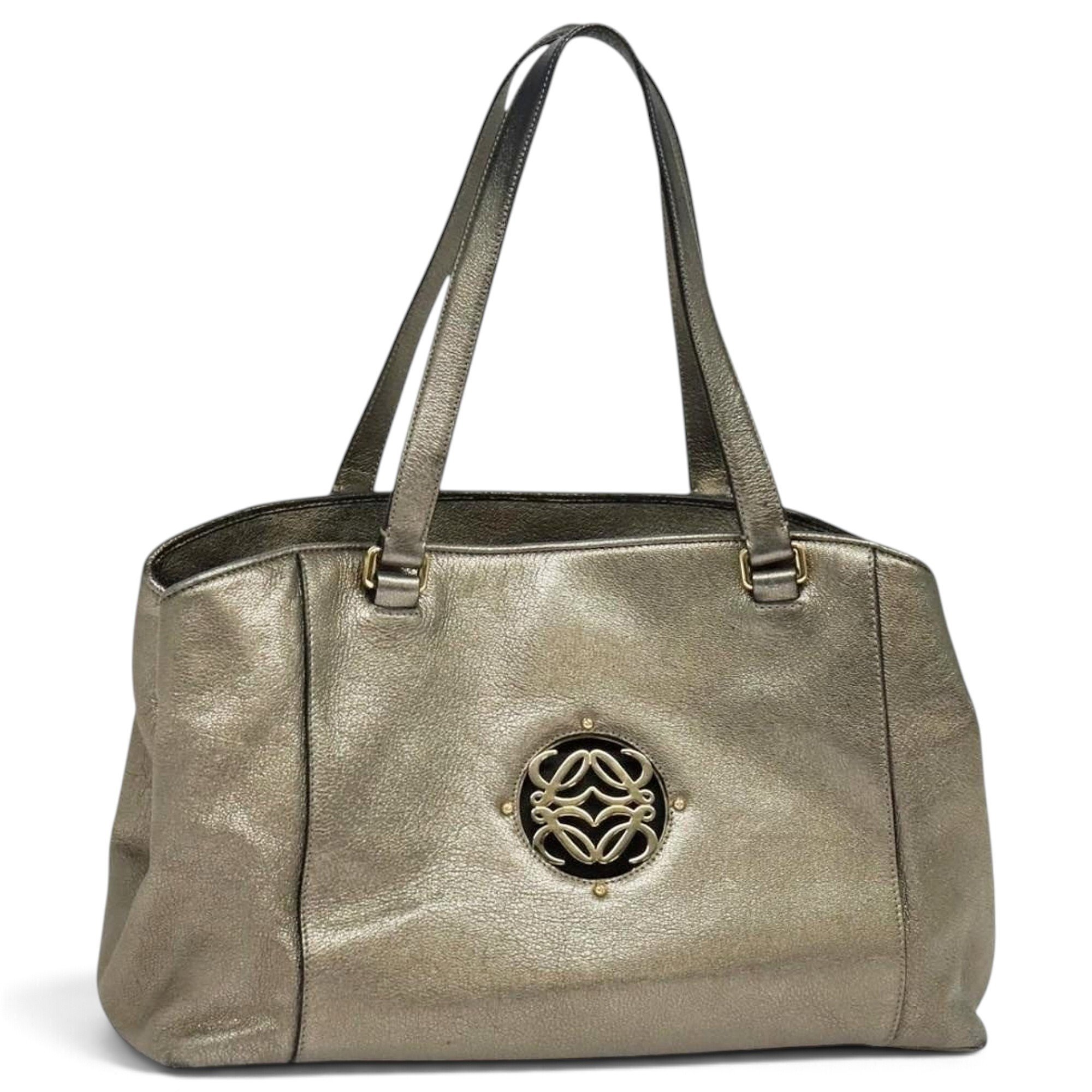 Anagram leather tote