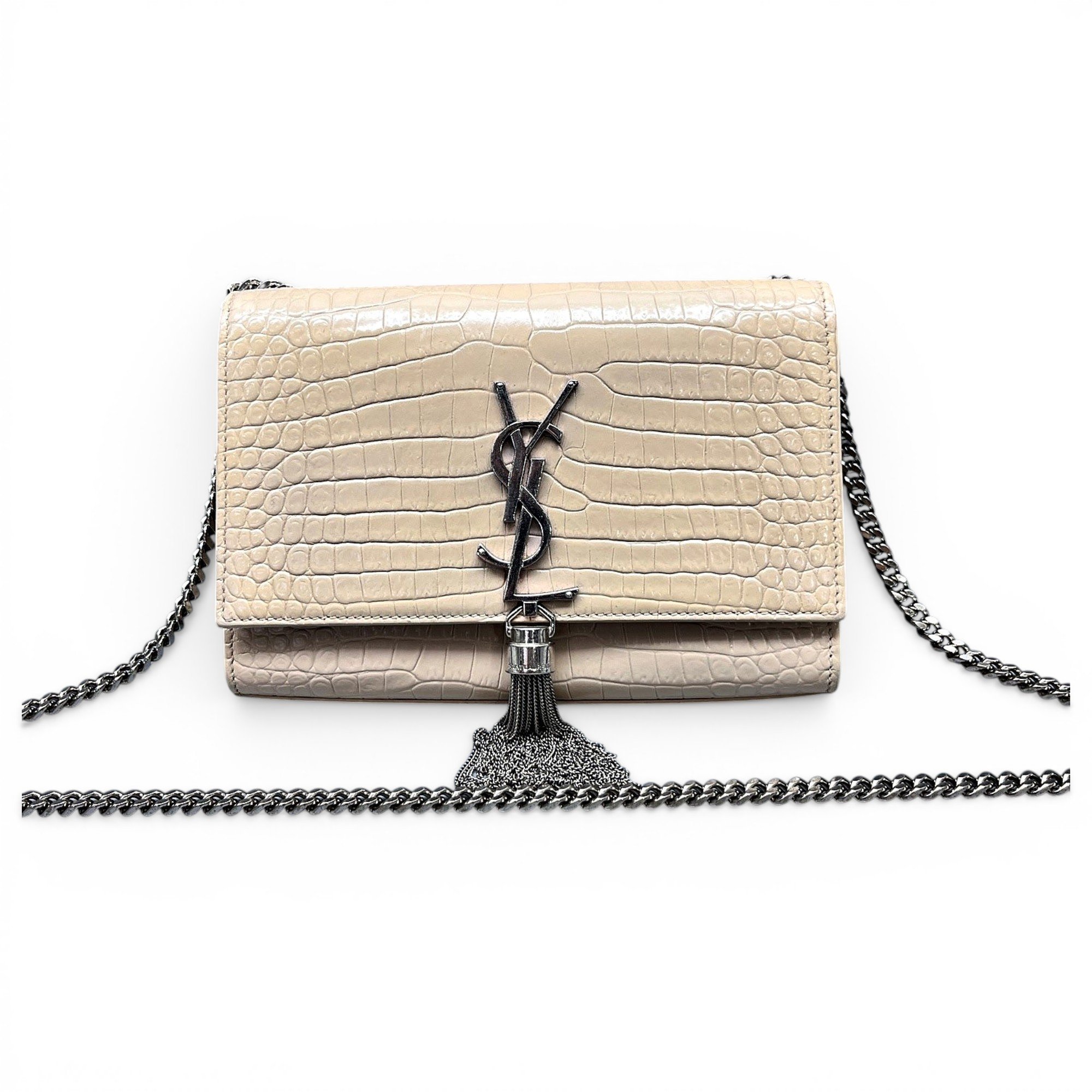 Pompom Kate leather handbag