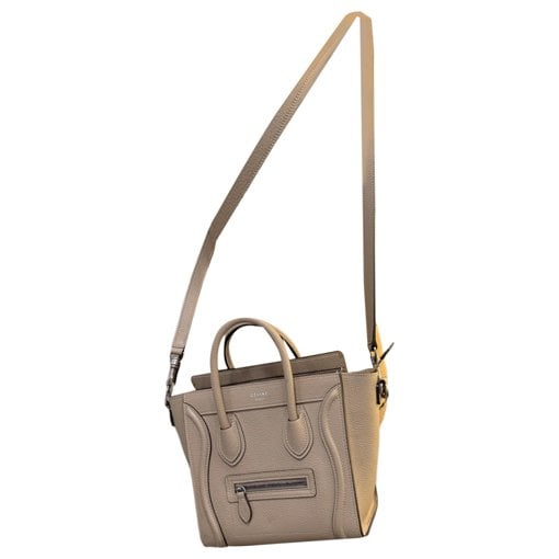 Nano Luggage leather crossbody bag