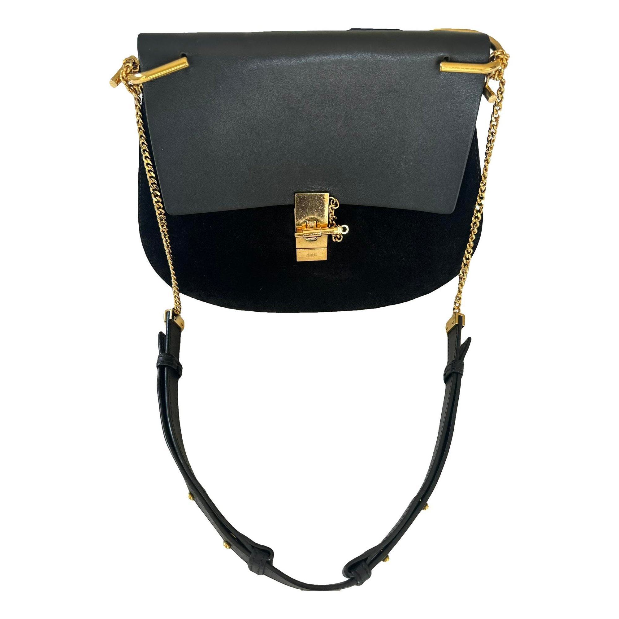 Drew leather crossbody bag