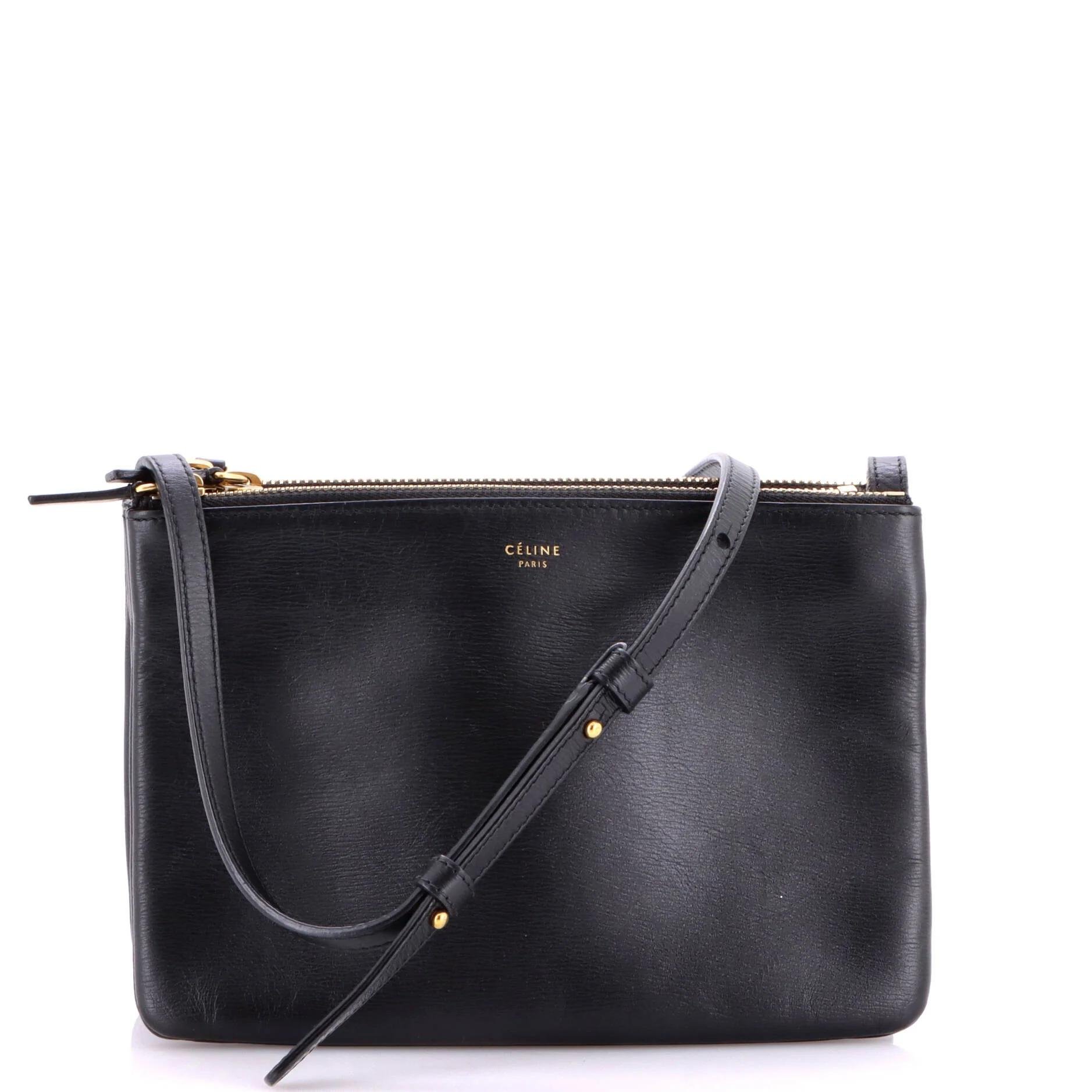 Trio leather crossbody bag