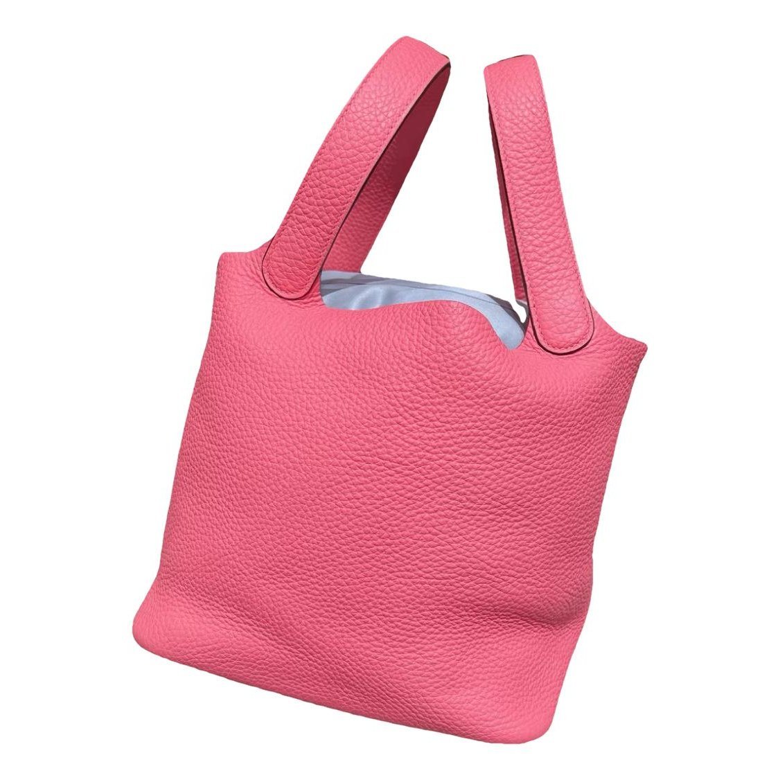 Picotin leather tote
