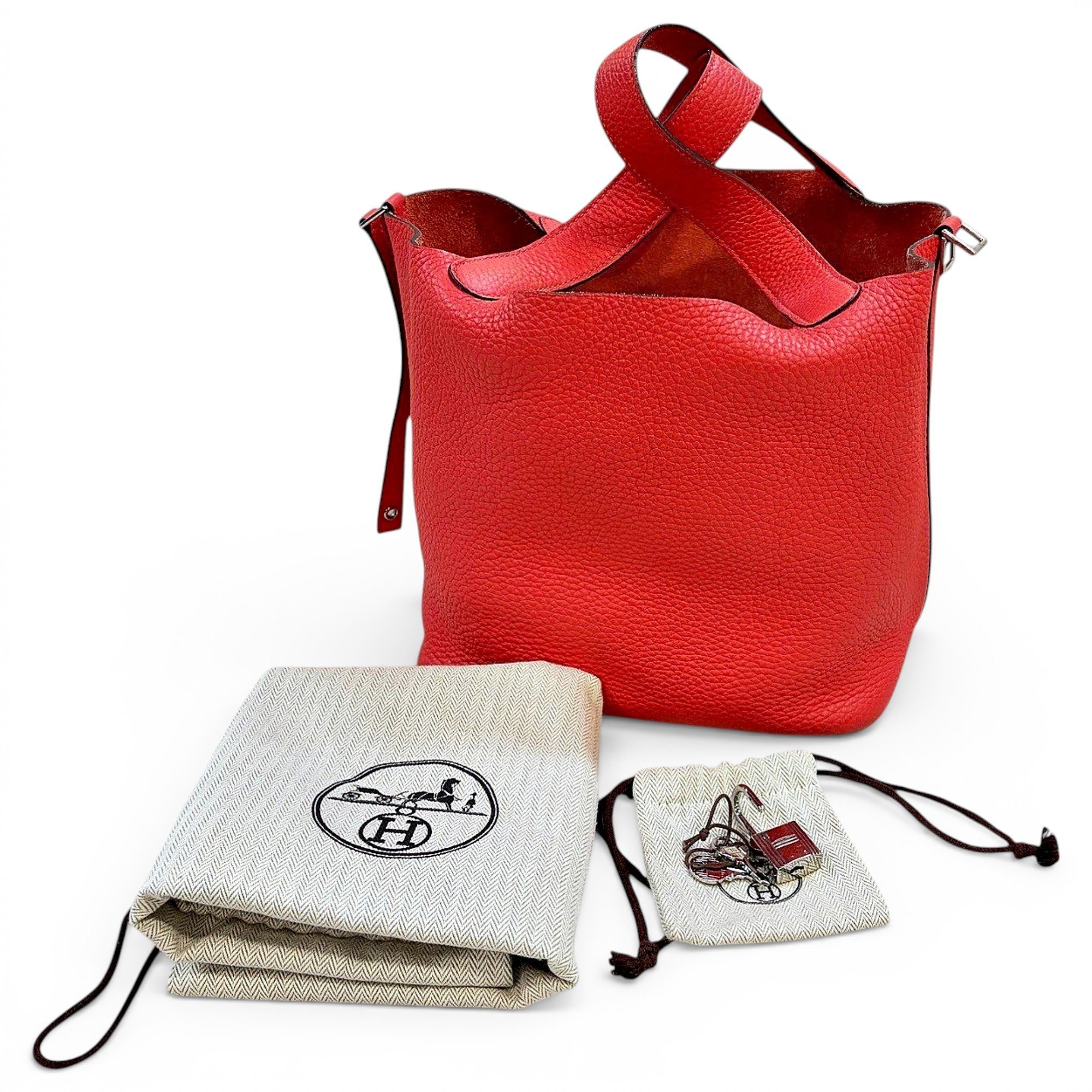 Picotin leather tote