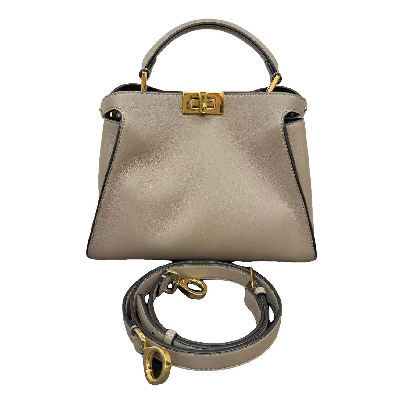 Peekaboo leather handbag