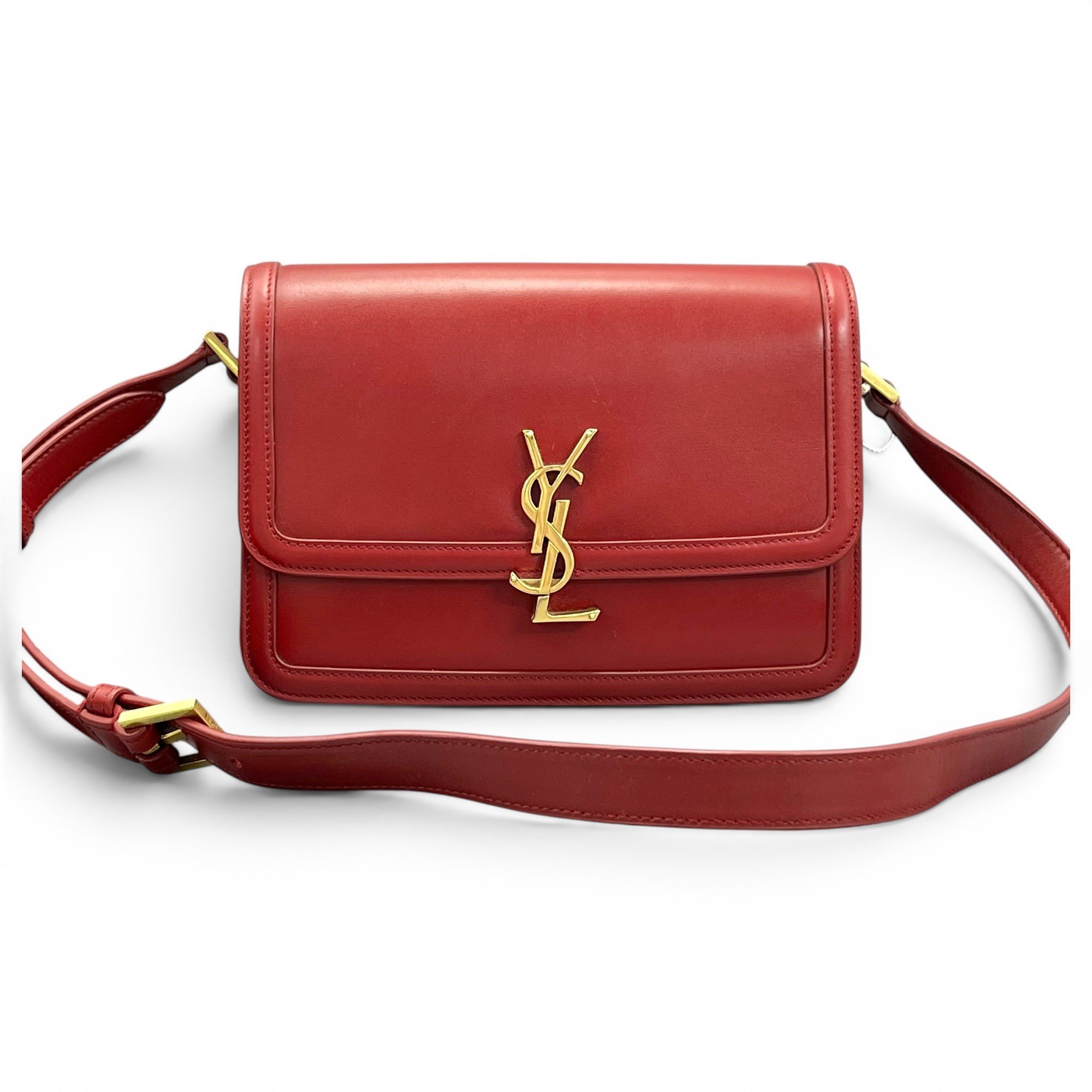 Solférino leather handbag