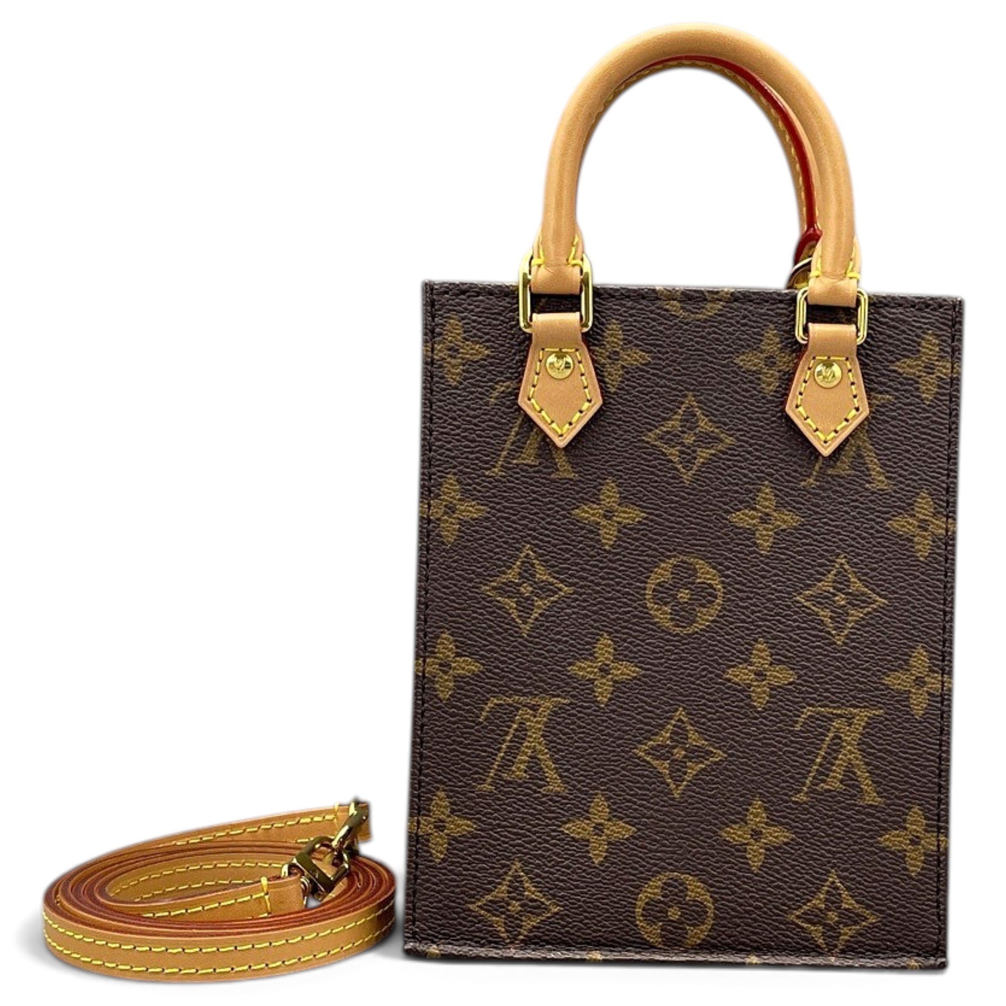 Plat leather tote