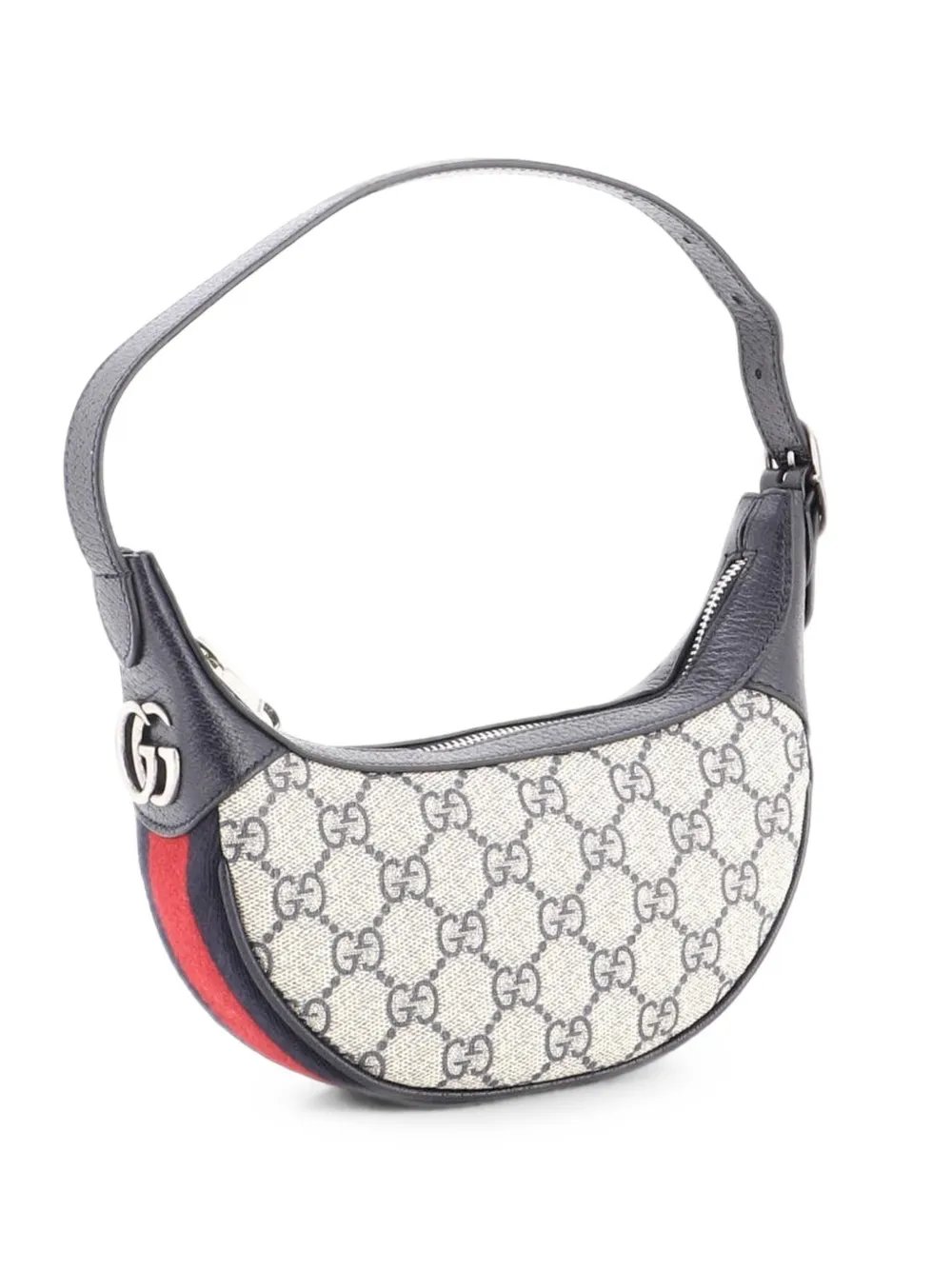 Ophidia Half Moon Bag GG Coated Canvas Mini hobo bag