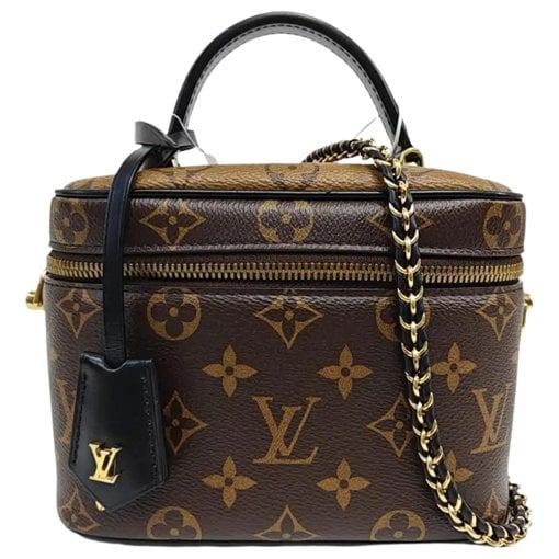 Vanity leather handbag