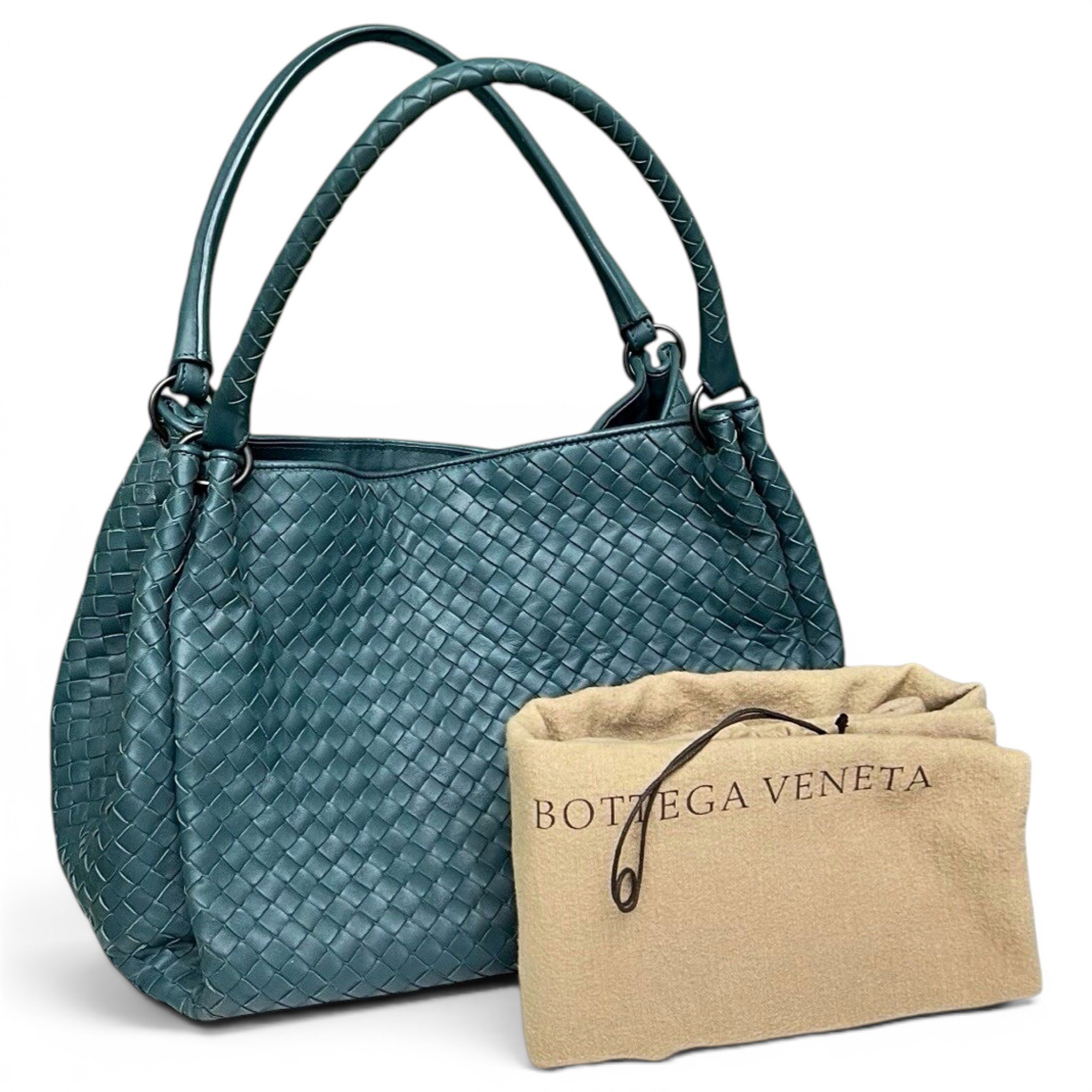 Parachute leather handbag