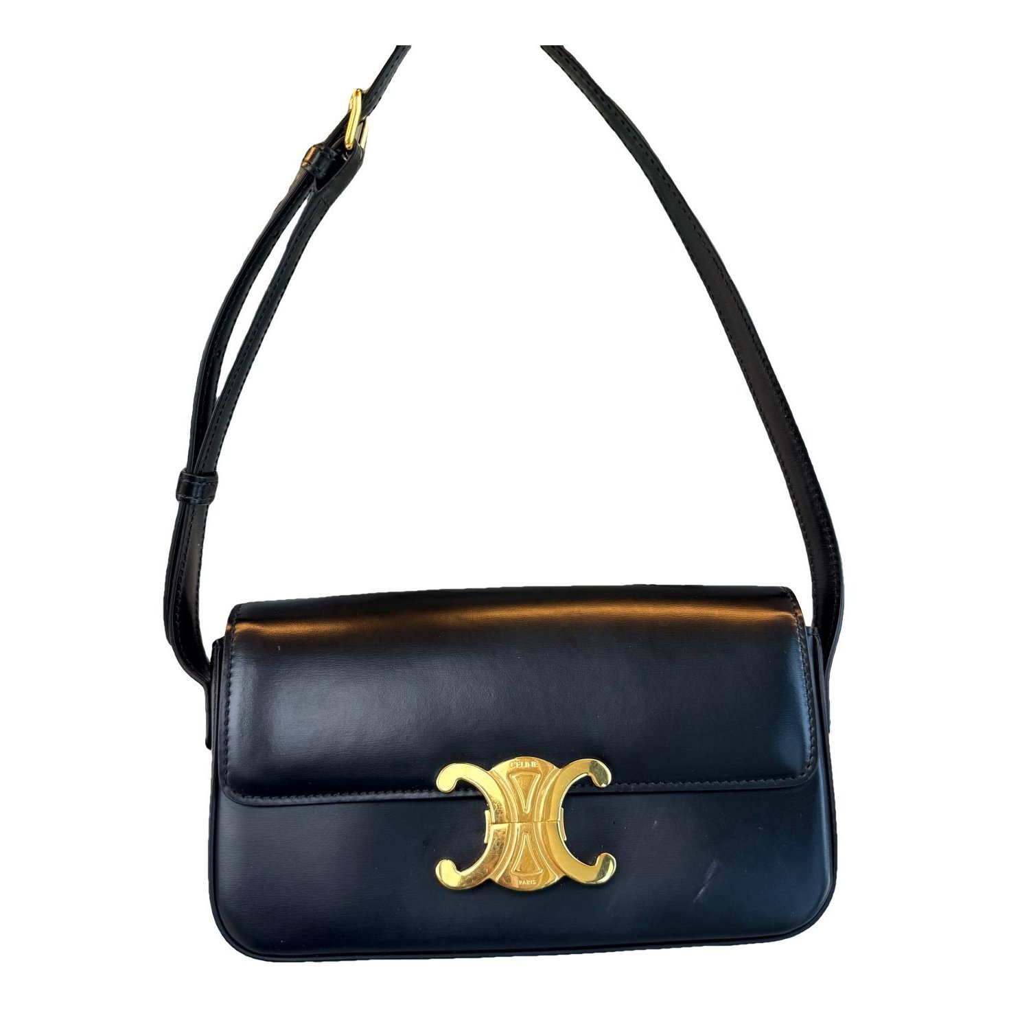 Triomphe Long leather handbag
