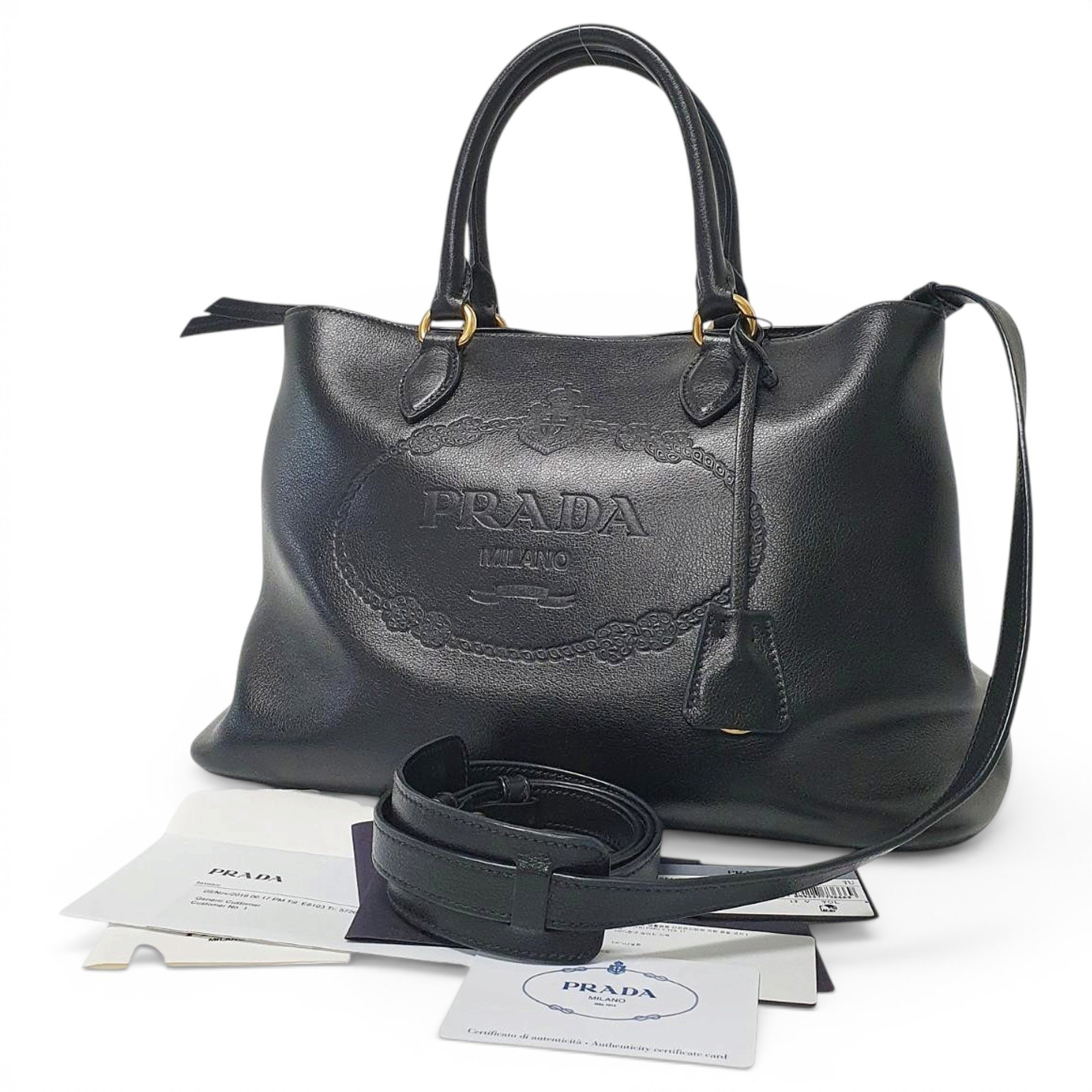 Leather handbag