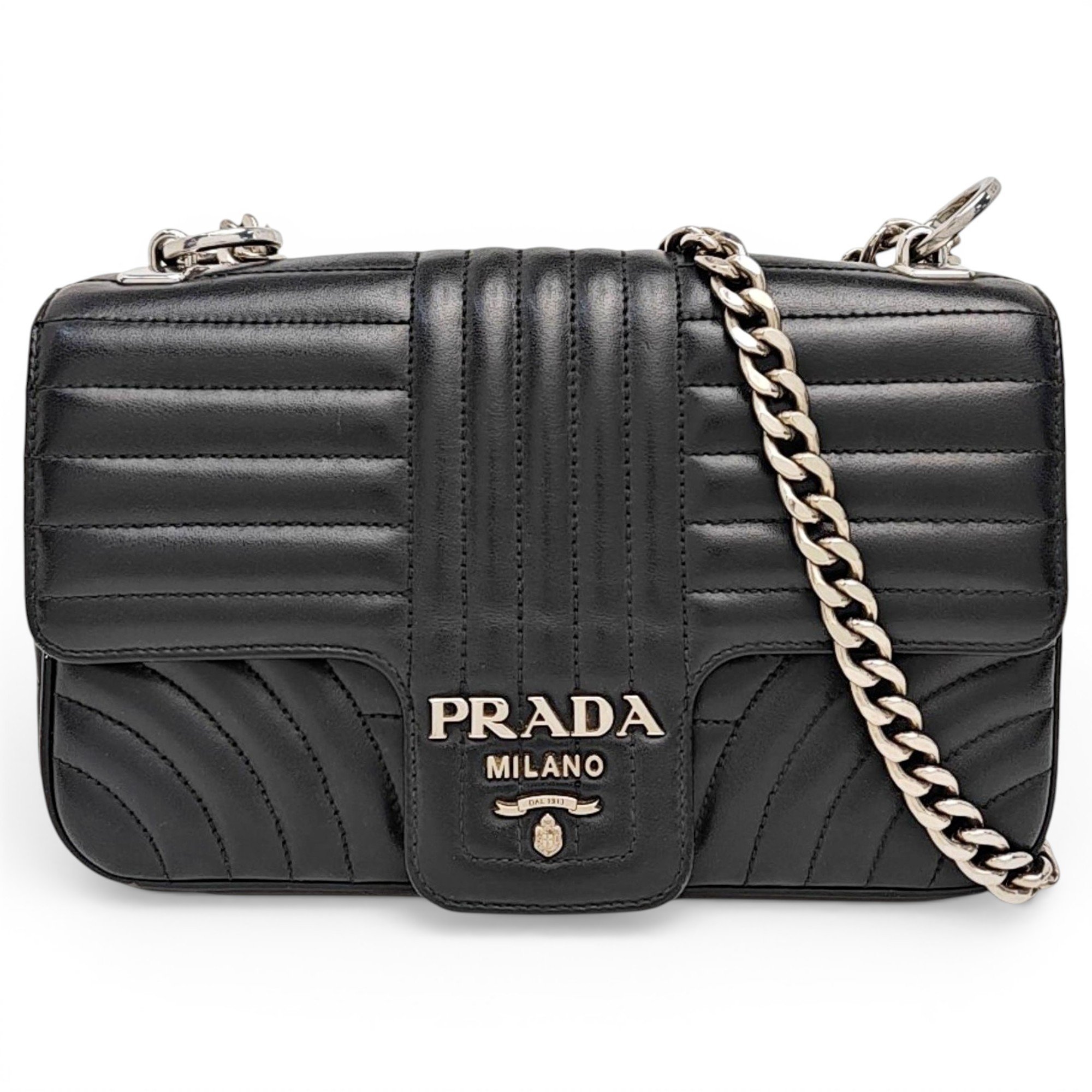 Diagramme leather handbag