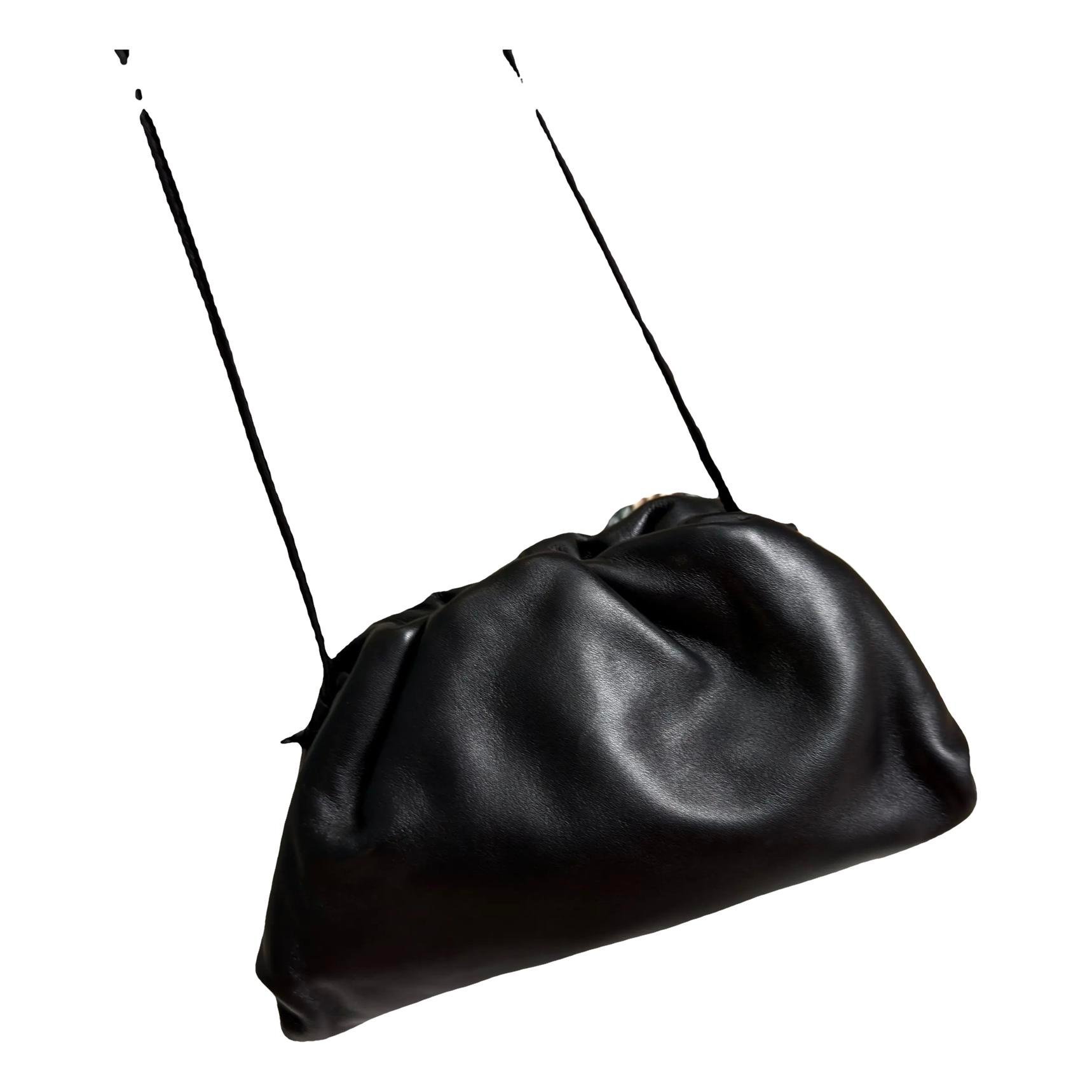 Pouch leather crossbody bag