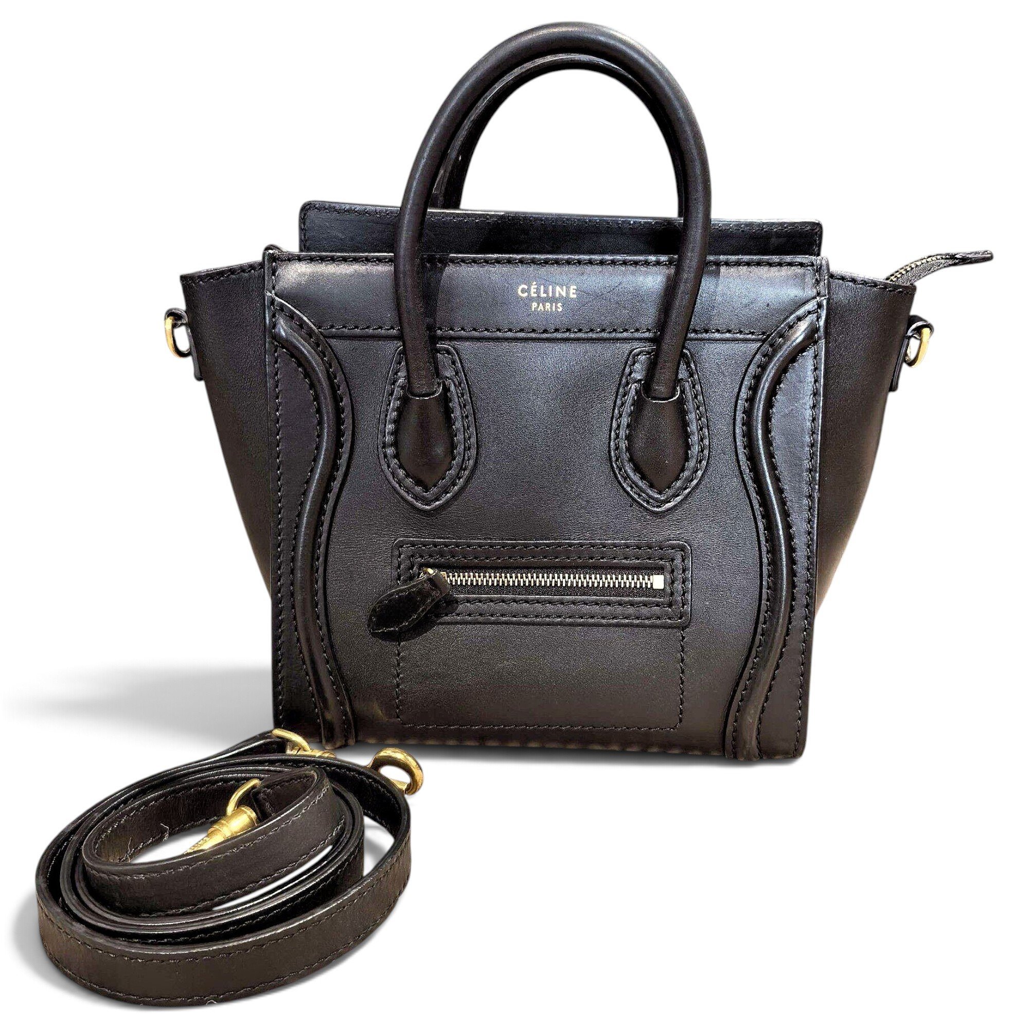 Nano Luggage leather handbag
