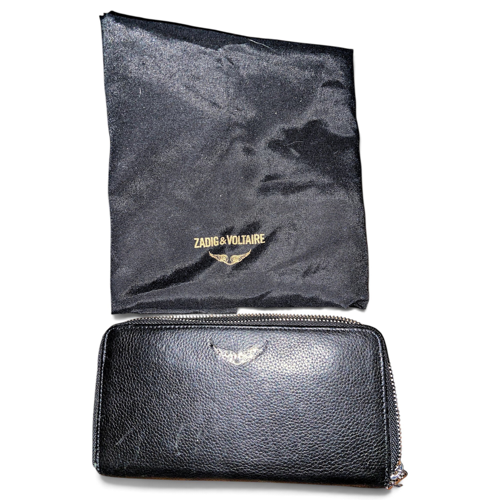 Leather clutch bag