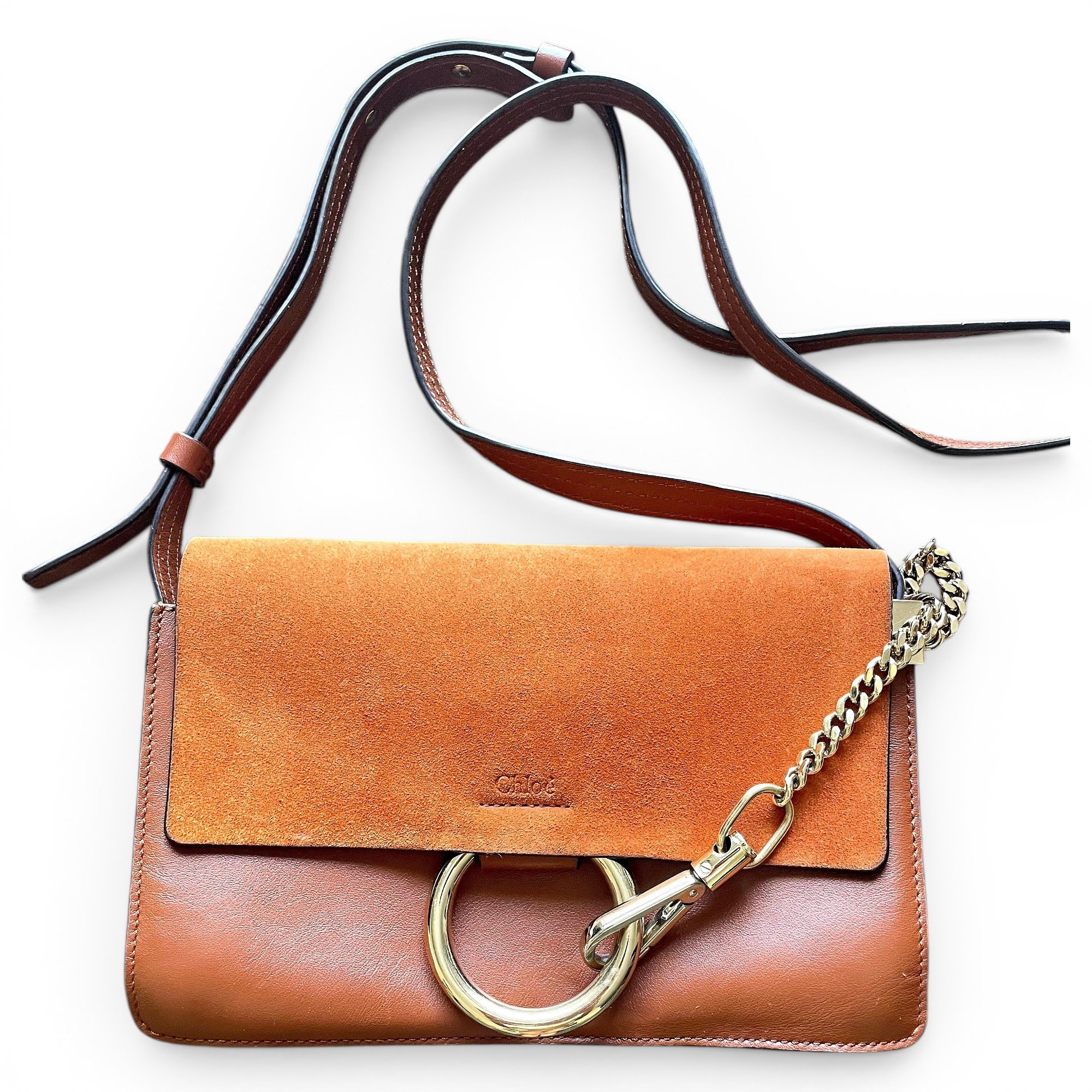 Faye leather handbag