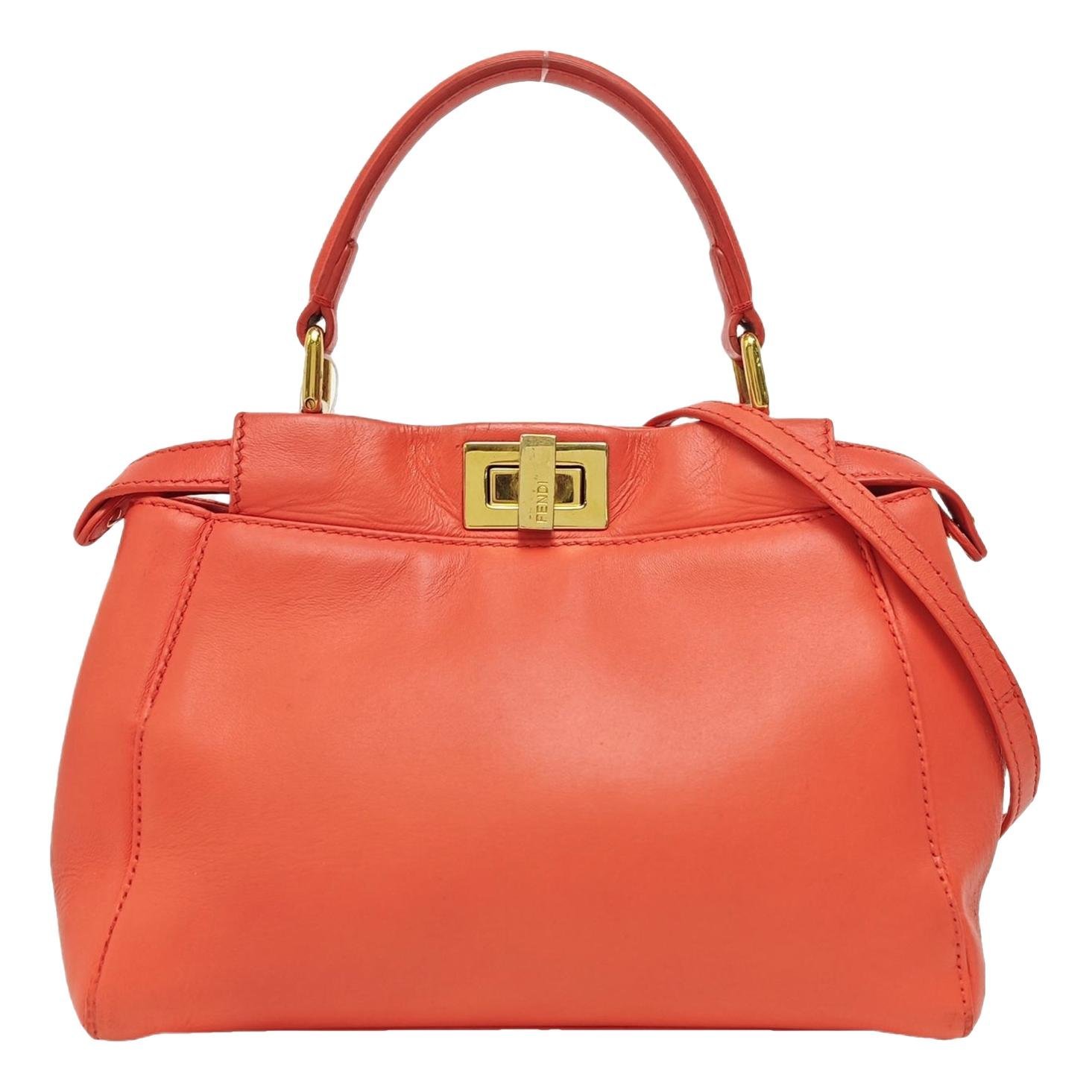 Peekaboo leather handbag