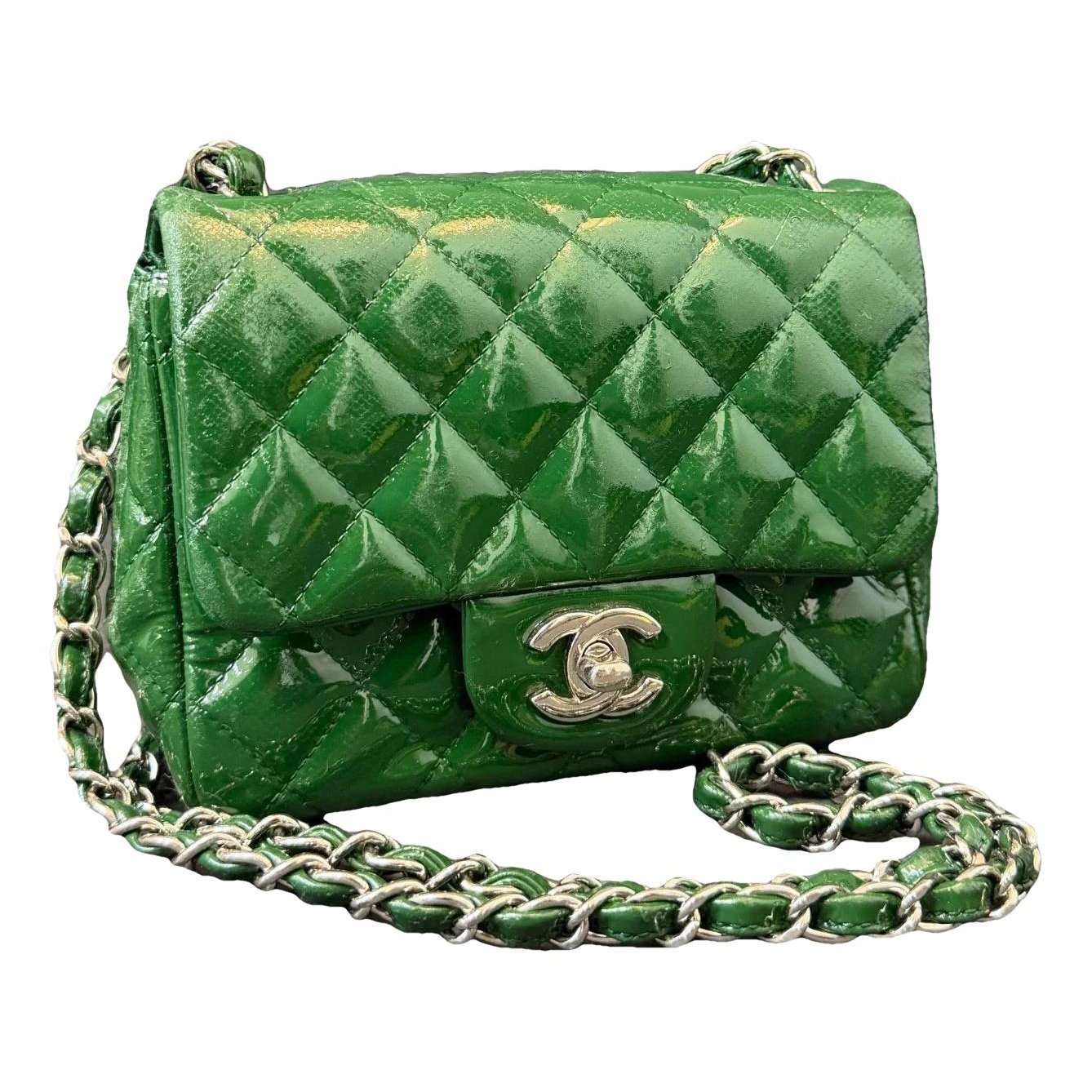 Patent leather handbag